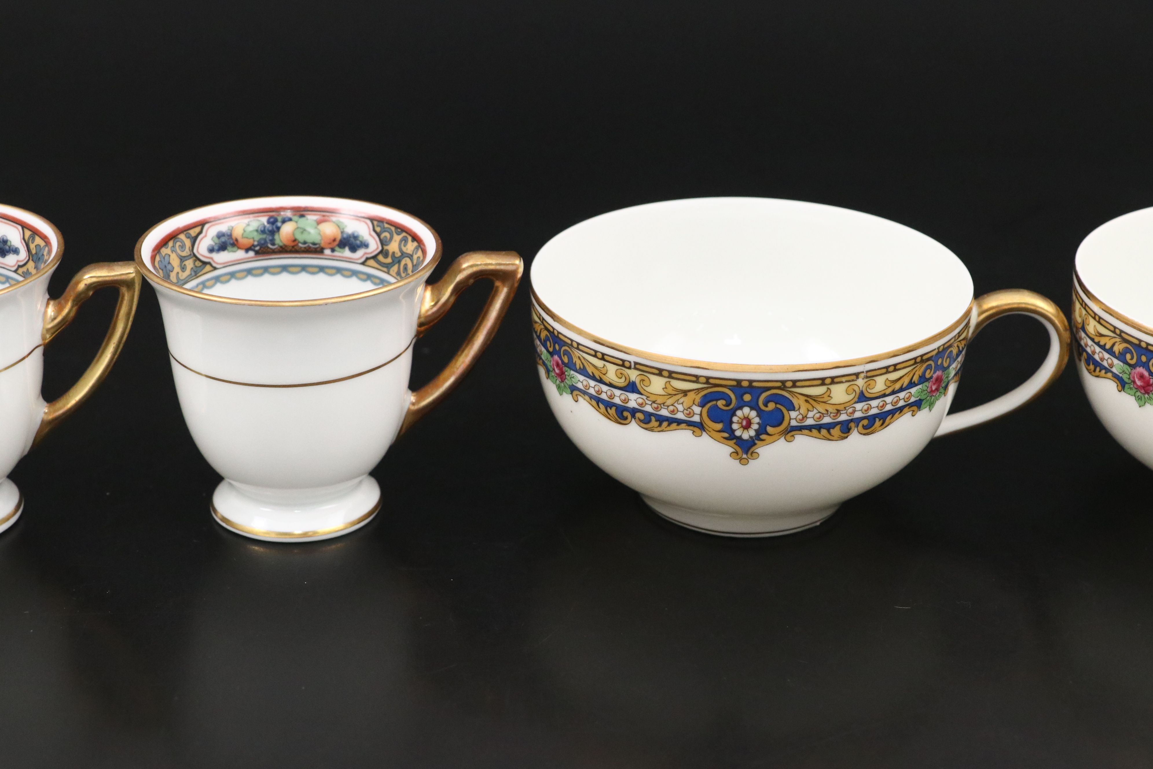 French Tressemanes & Vogt Gilt Porcelain Dinnerware