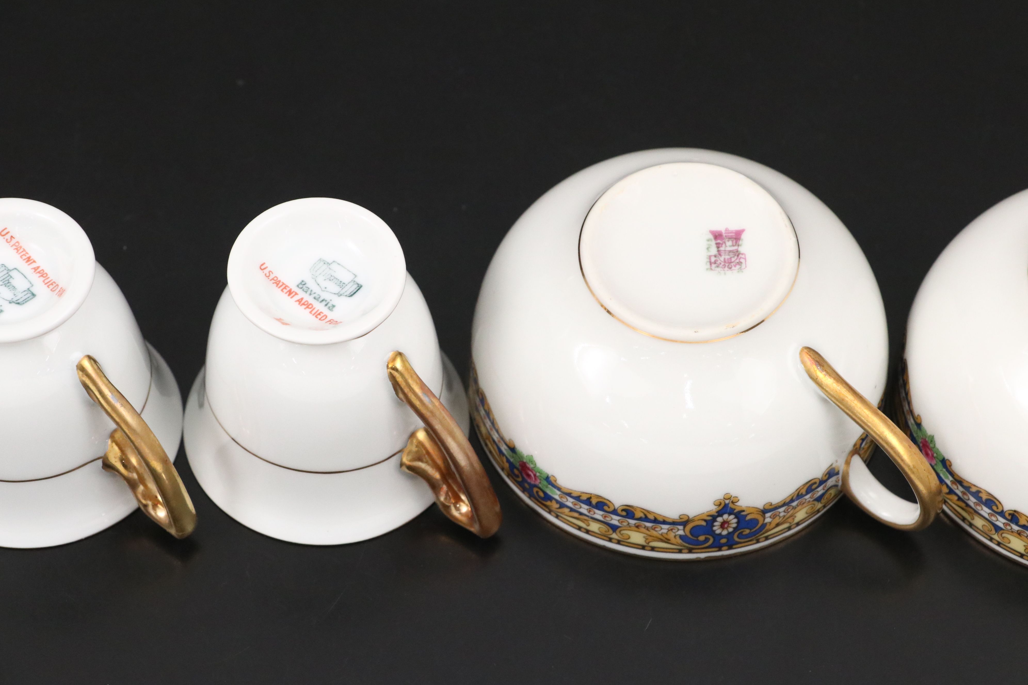 French Tressemanes & Vogt Gilt Porcelain Dinnerware