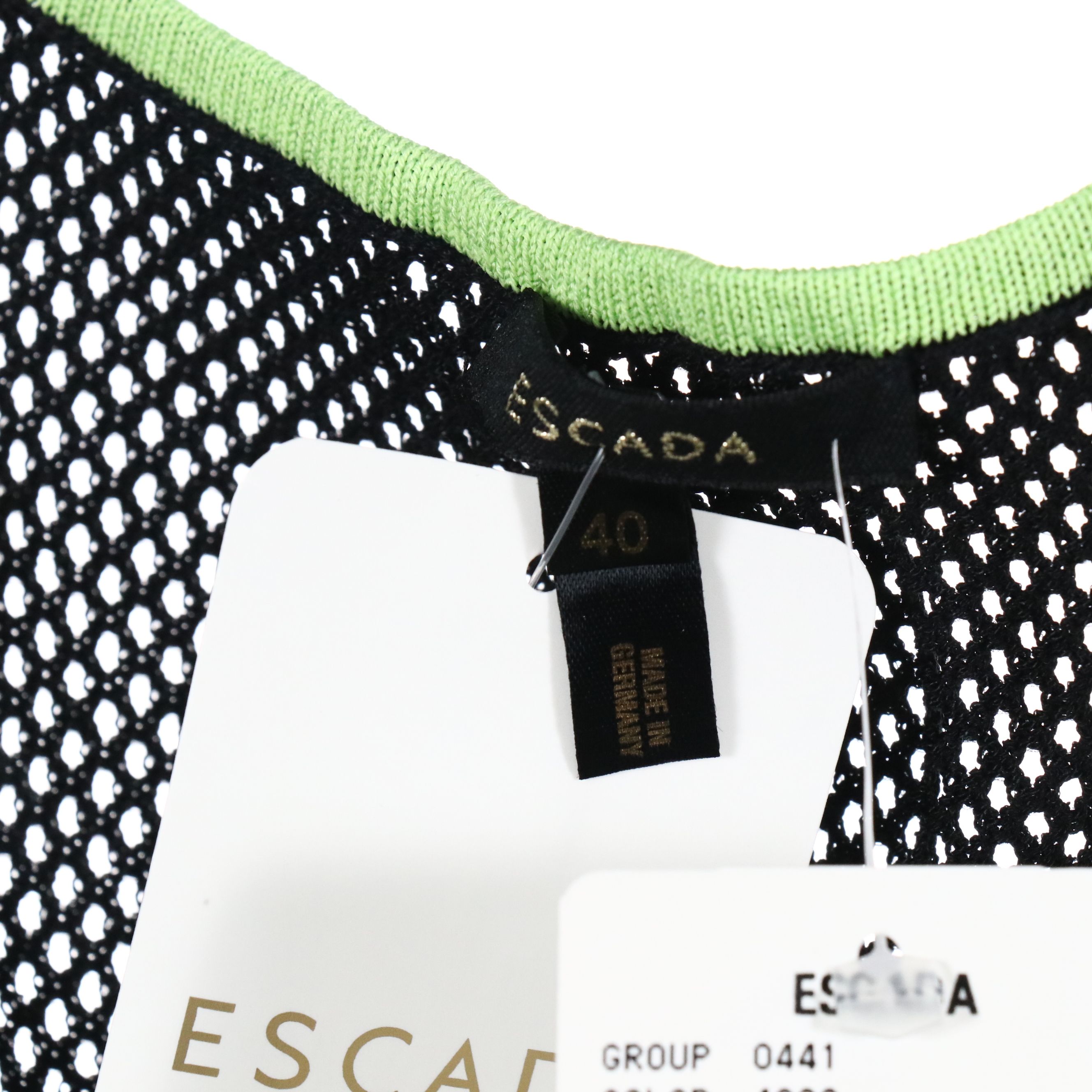 Escada Orange Striped Zip Jacket and Pencil Skirt with Knit Tank Tops, w/ Tags