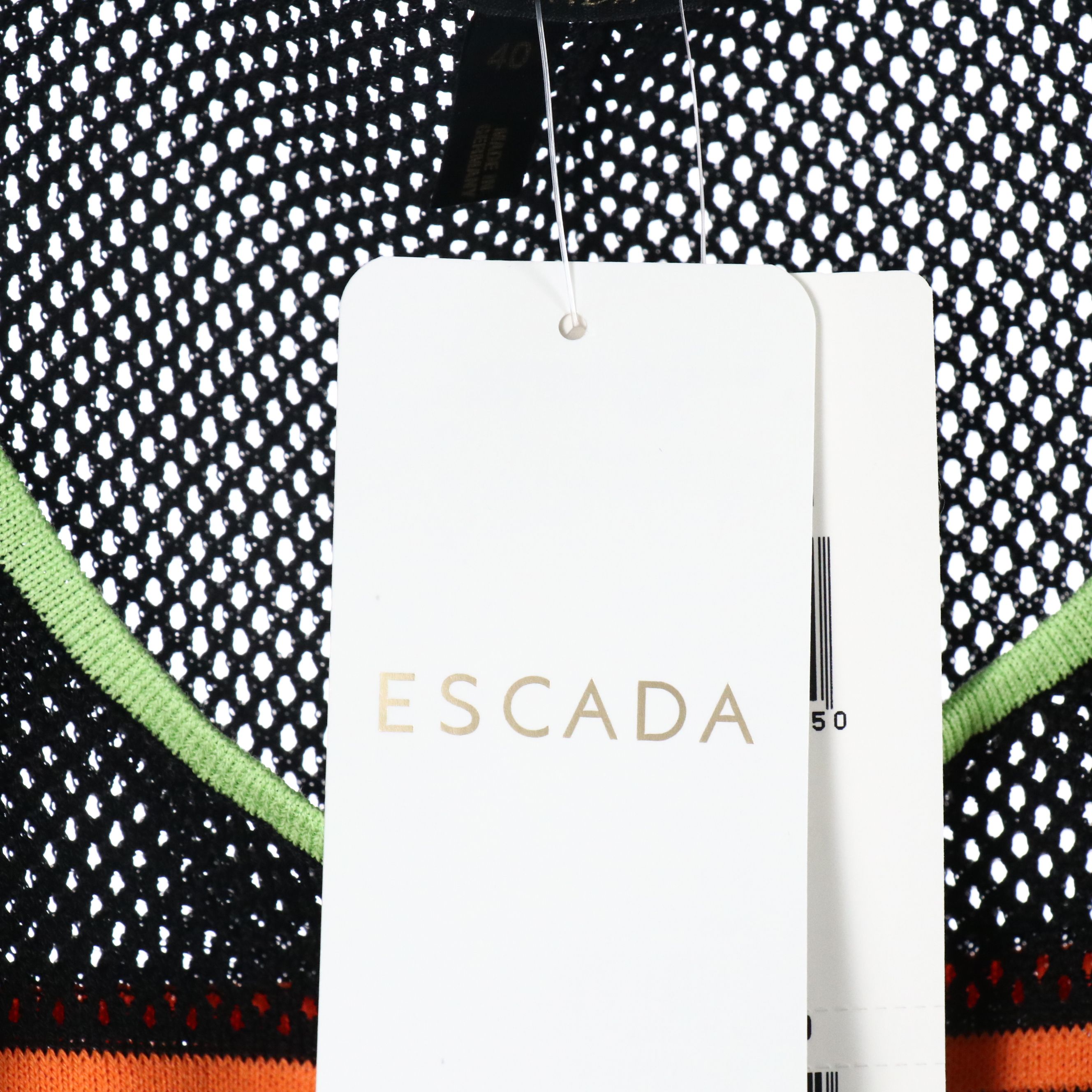 Escada Orange Striped Zip Jacket and Pencil Skirt with Knit Tank Tops, w/ Tags