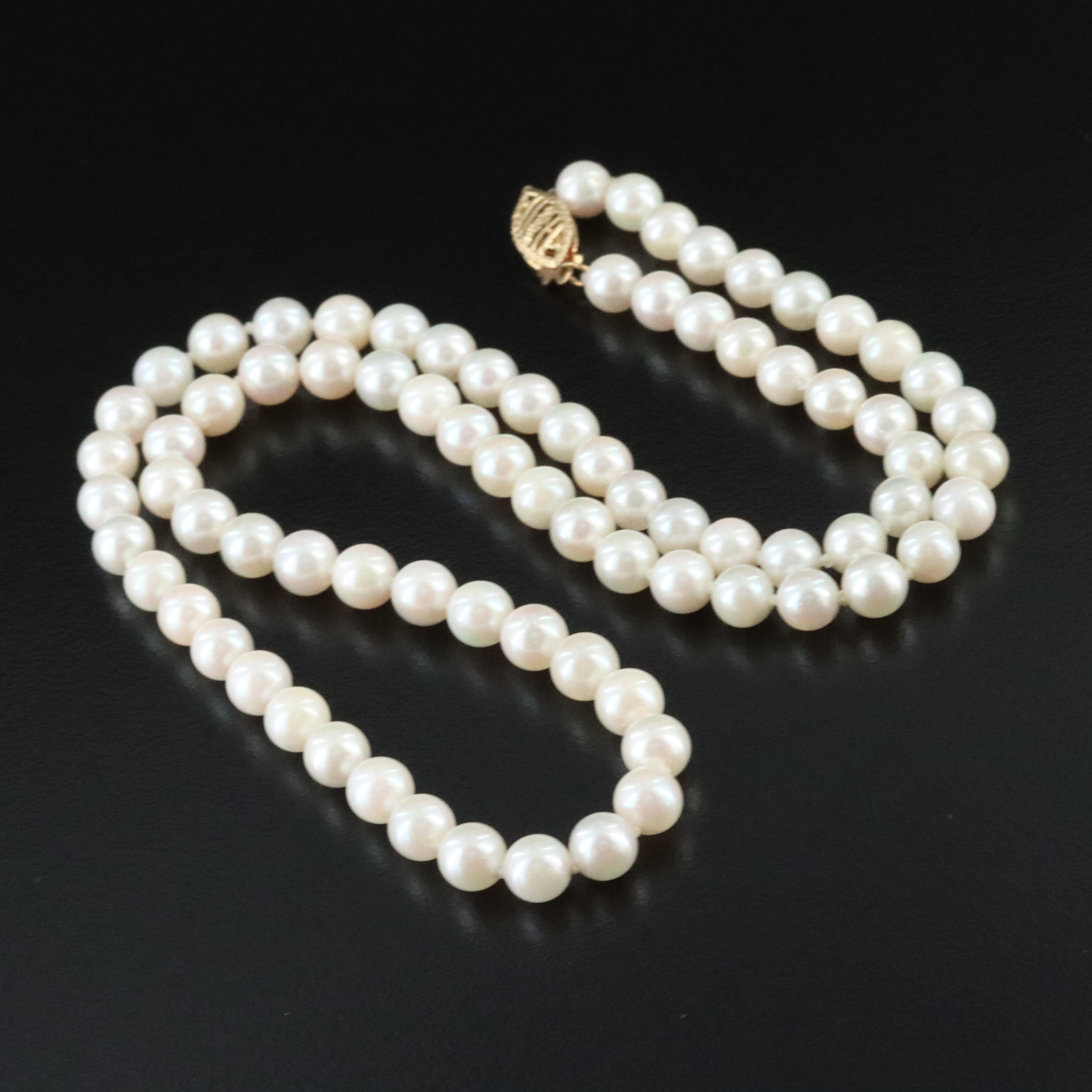 14K Pearl Necklace