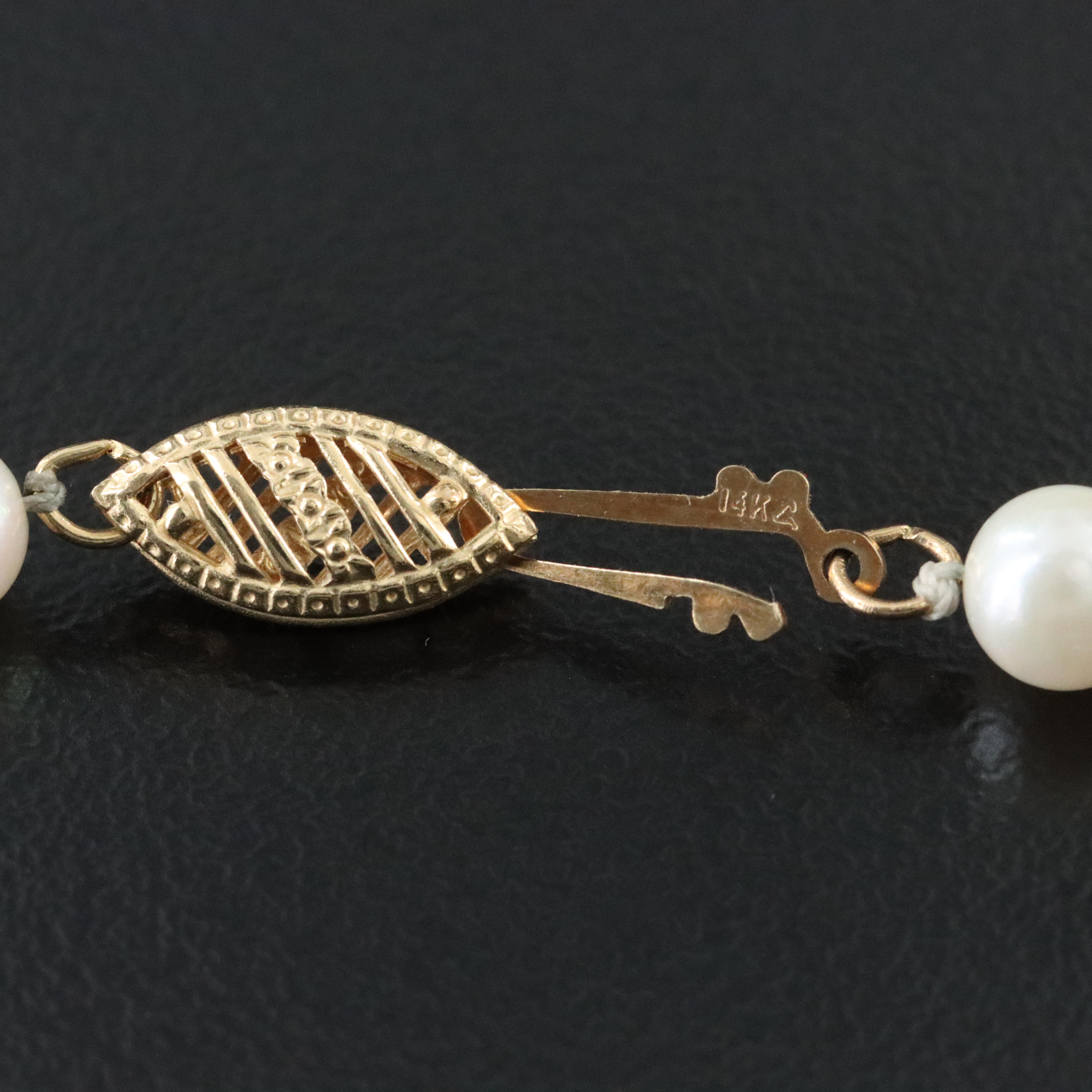 14K Pearl Necklace