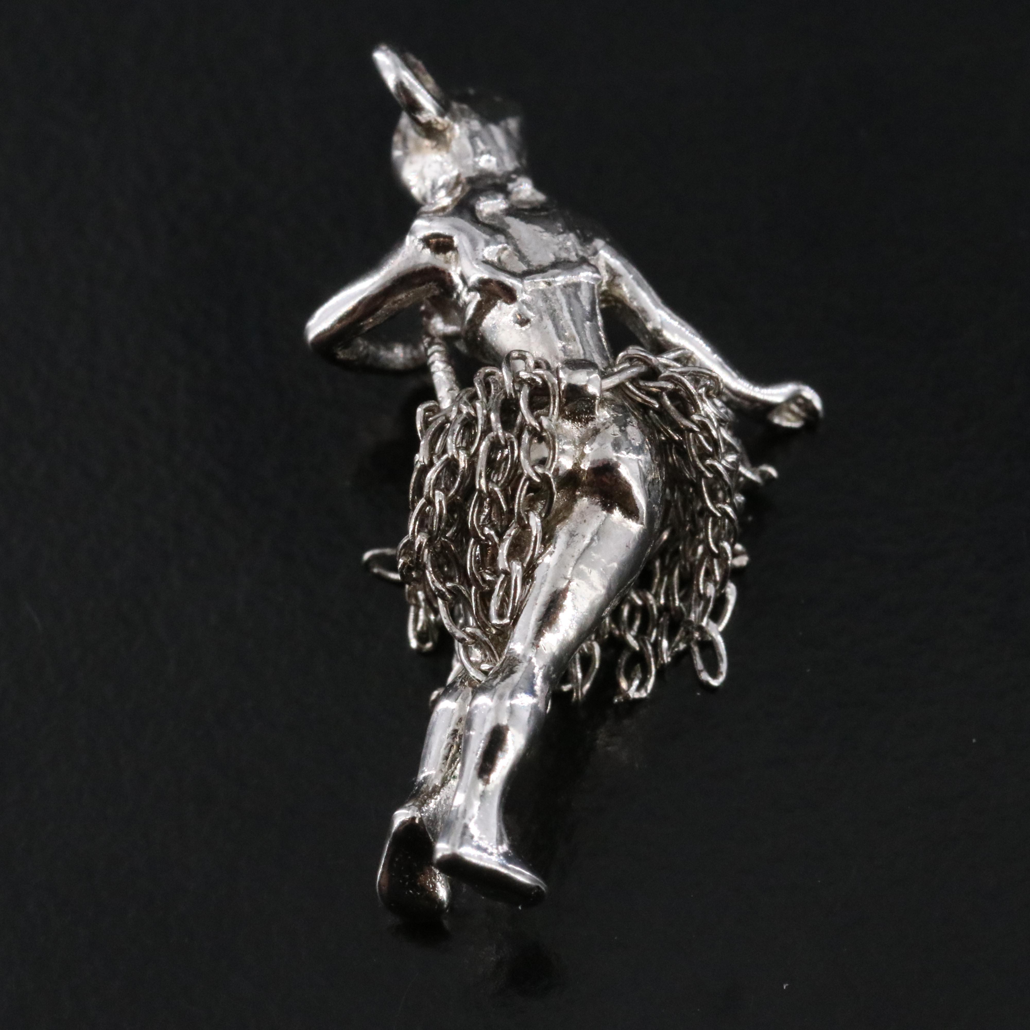 Hula Dancer Charm, Lucky Angel Pin and Sterling Harvard Charm