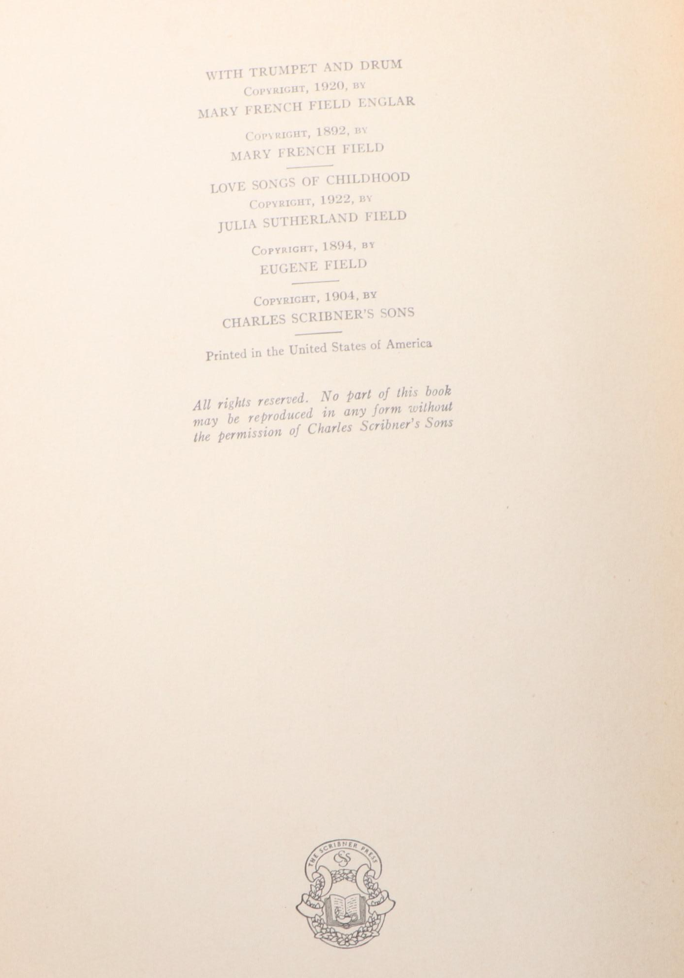 Maxfield Parrish Illustrated First Edition "Poems of Childhood" by Eugene Field