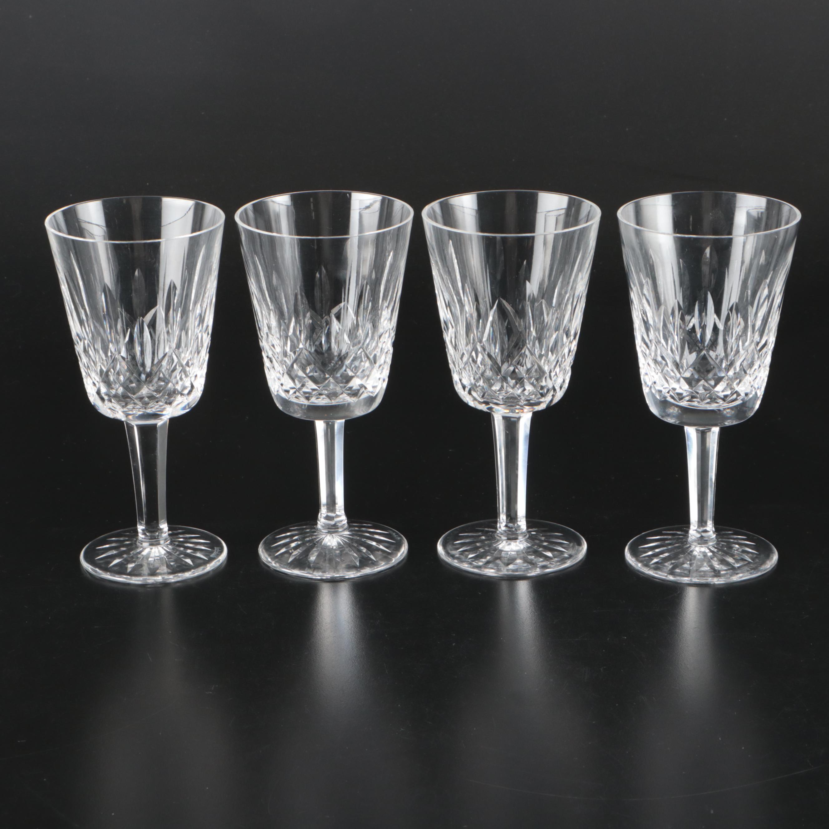Waterford "Lismore" Crystal Water Goblets
