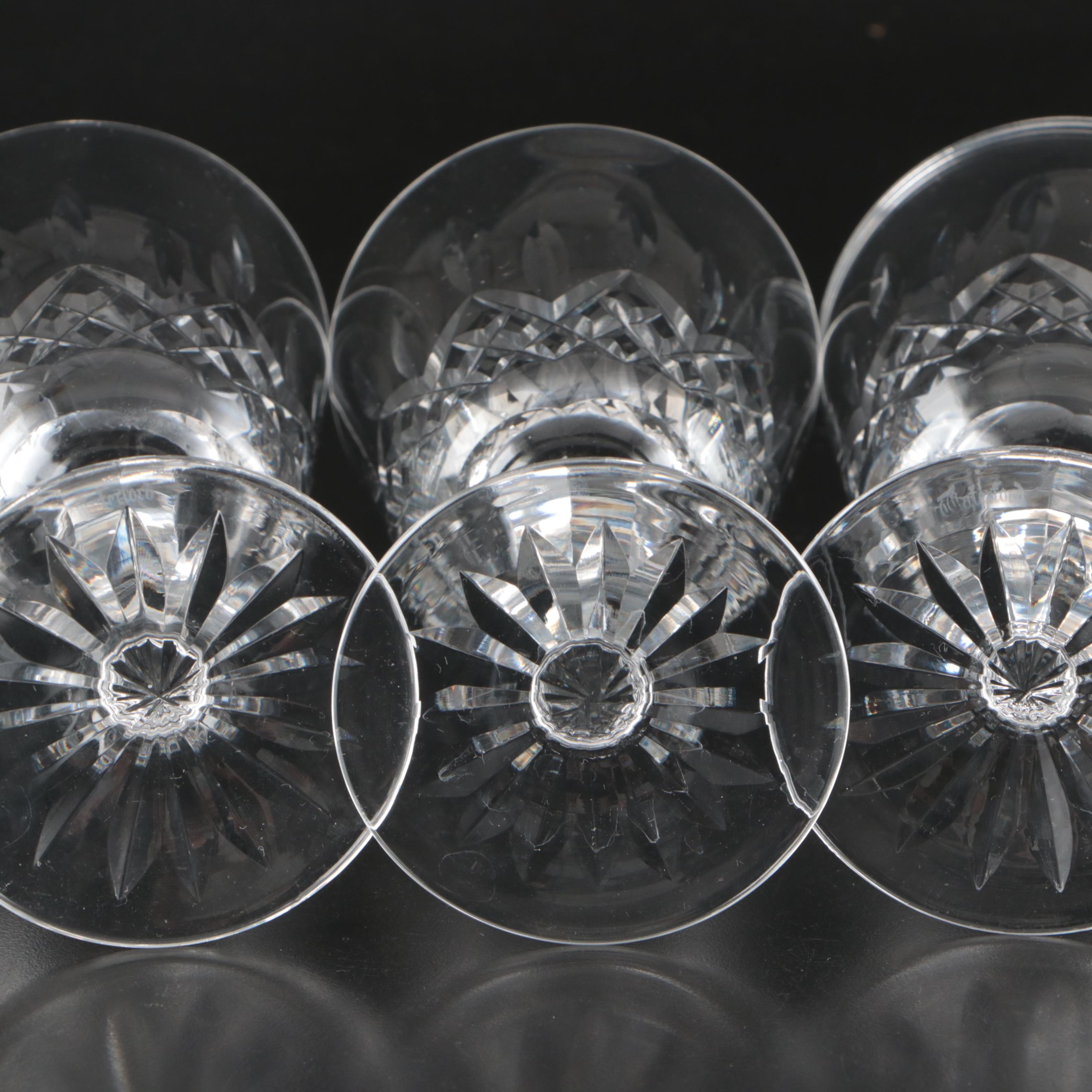 Waterford "Lismore" Crystal Water Goblets