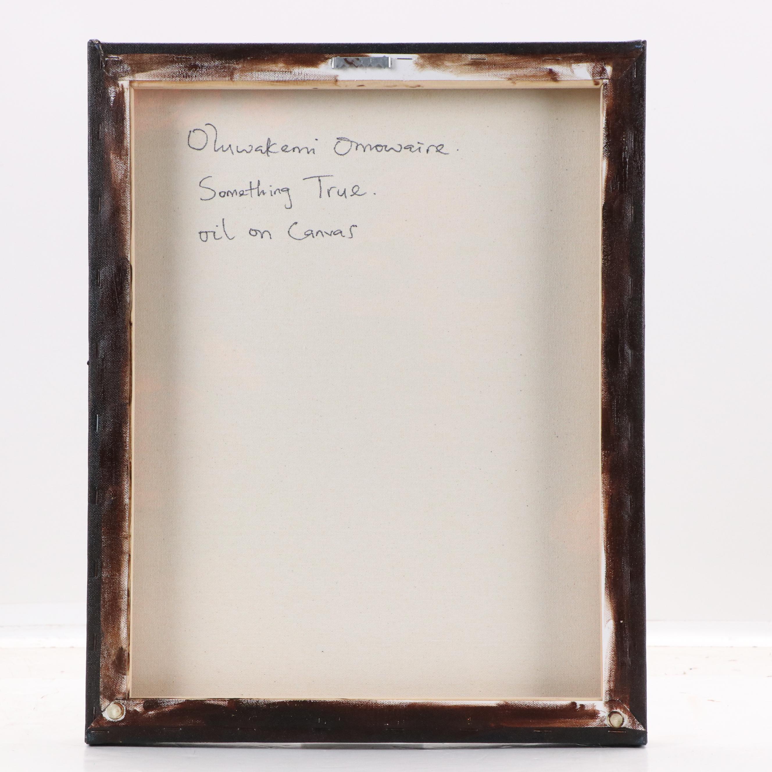 Oluwakemi Omowaire Oil Portrait "Something True.," 21st Century