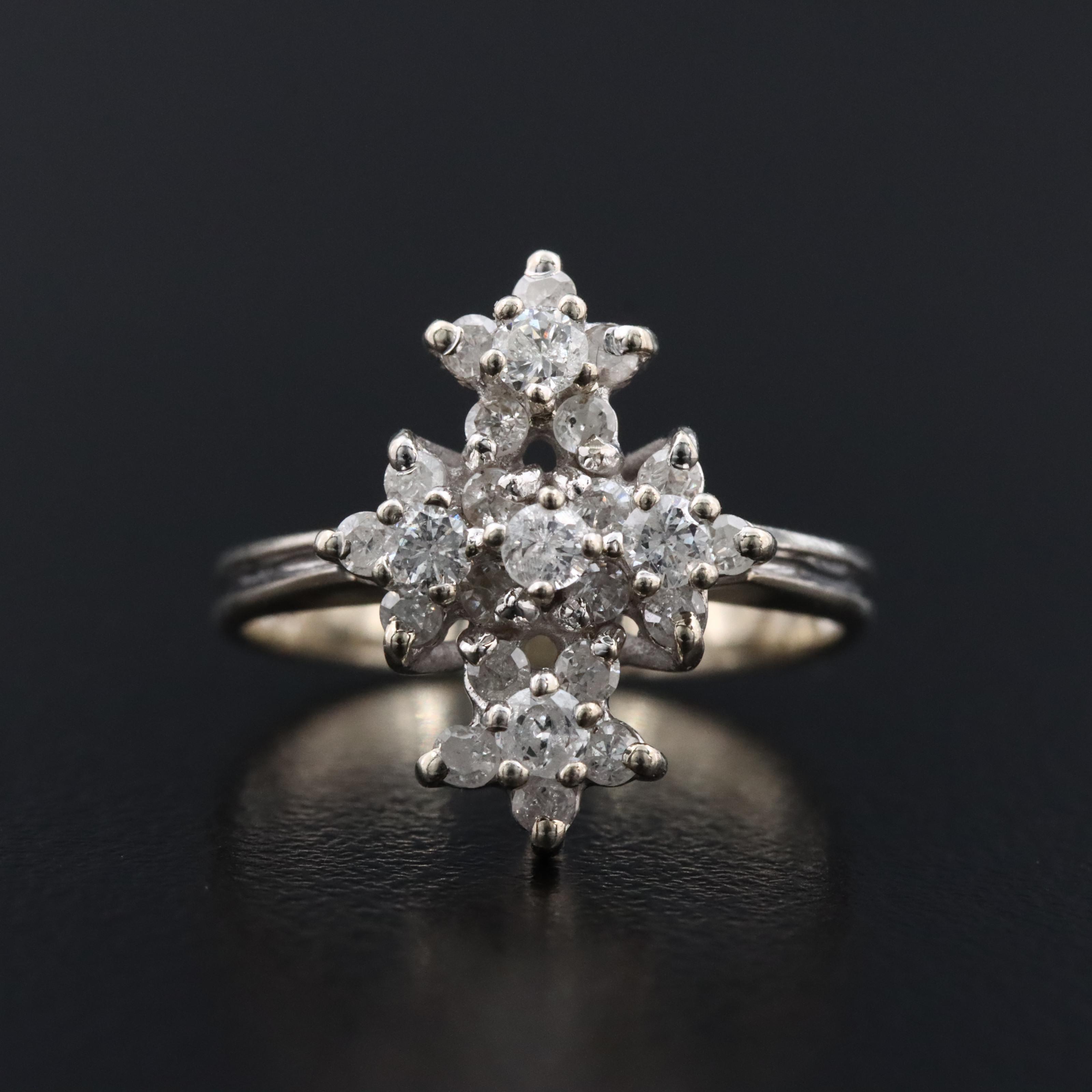 14K 0.53 CTW Diamond Ring