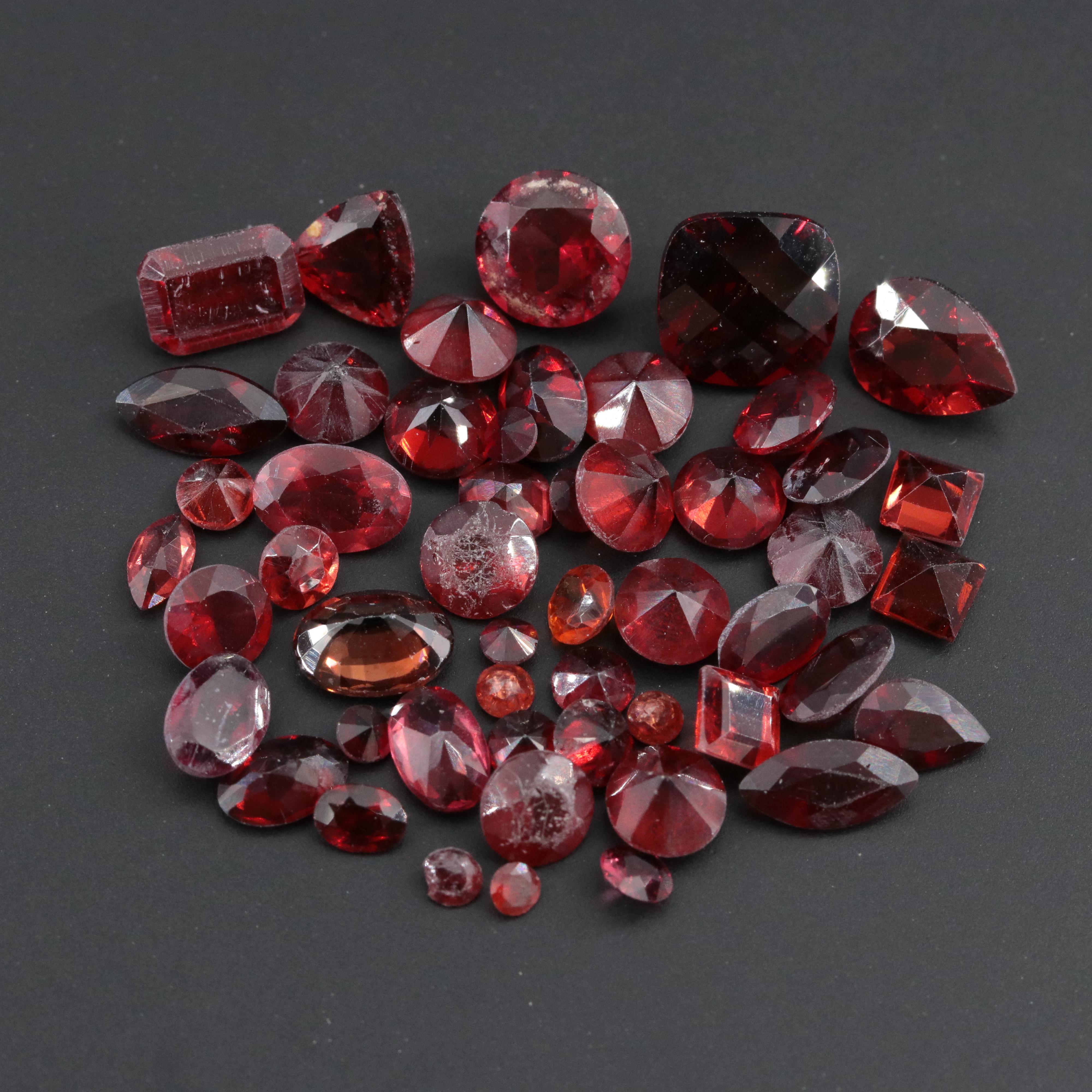 Loose 27.55 CTW Garnet Gemstone Lot