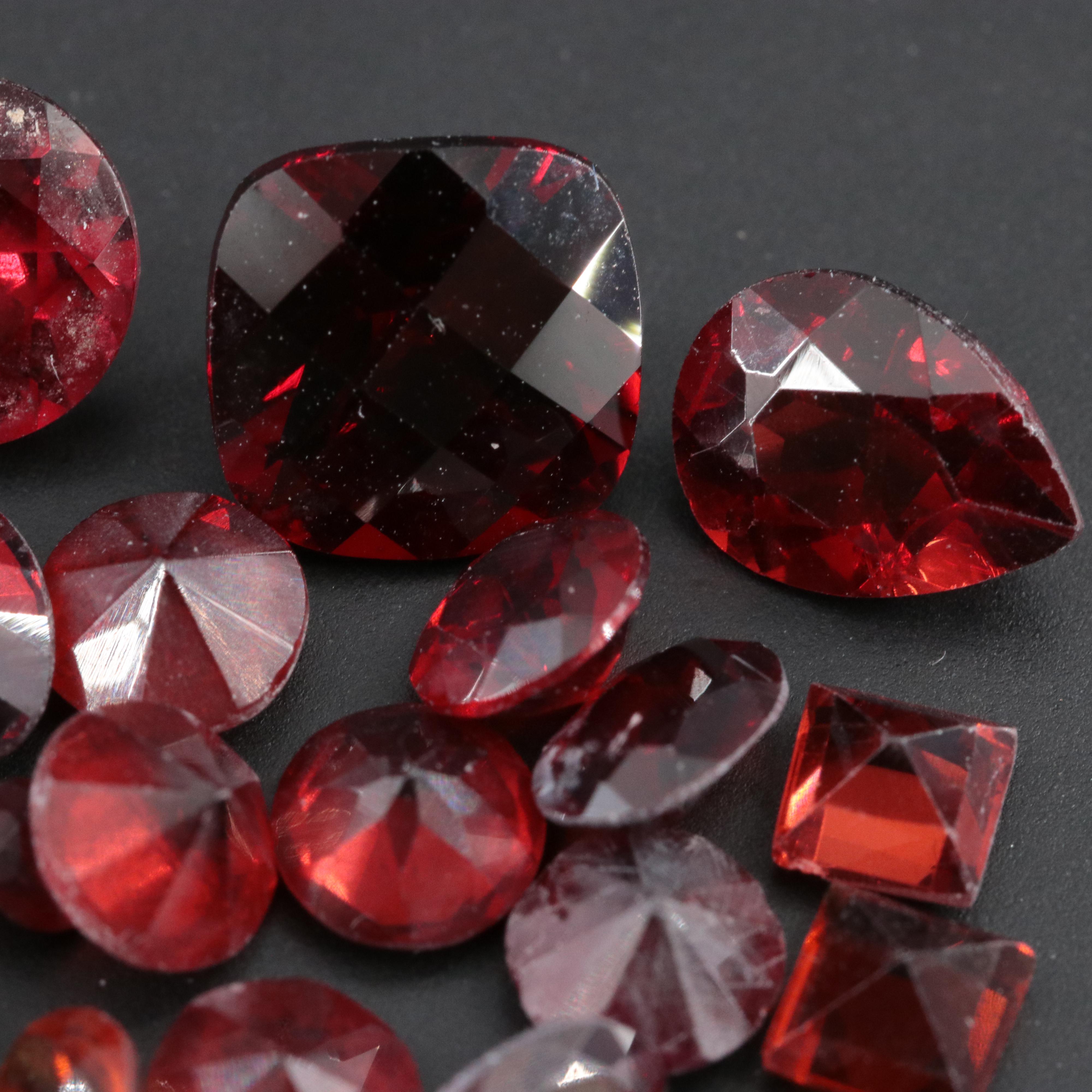 Loose 27.55 CTW Garnet Gemstone Lot