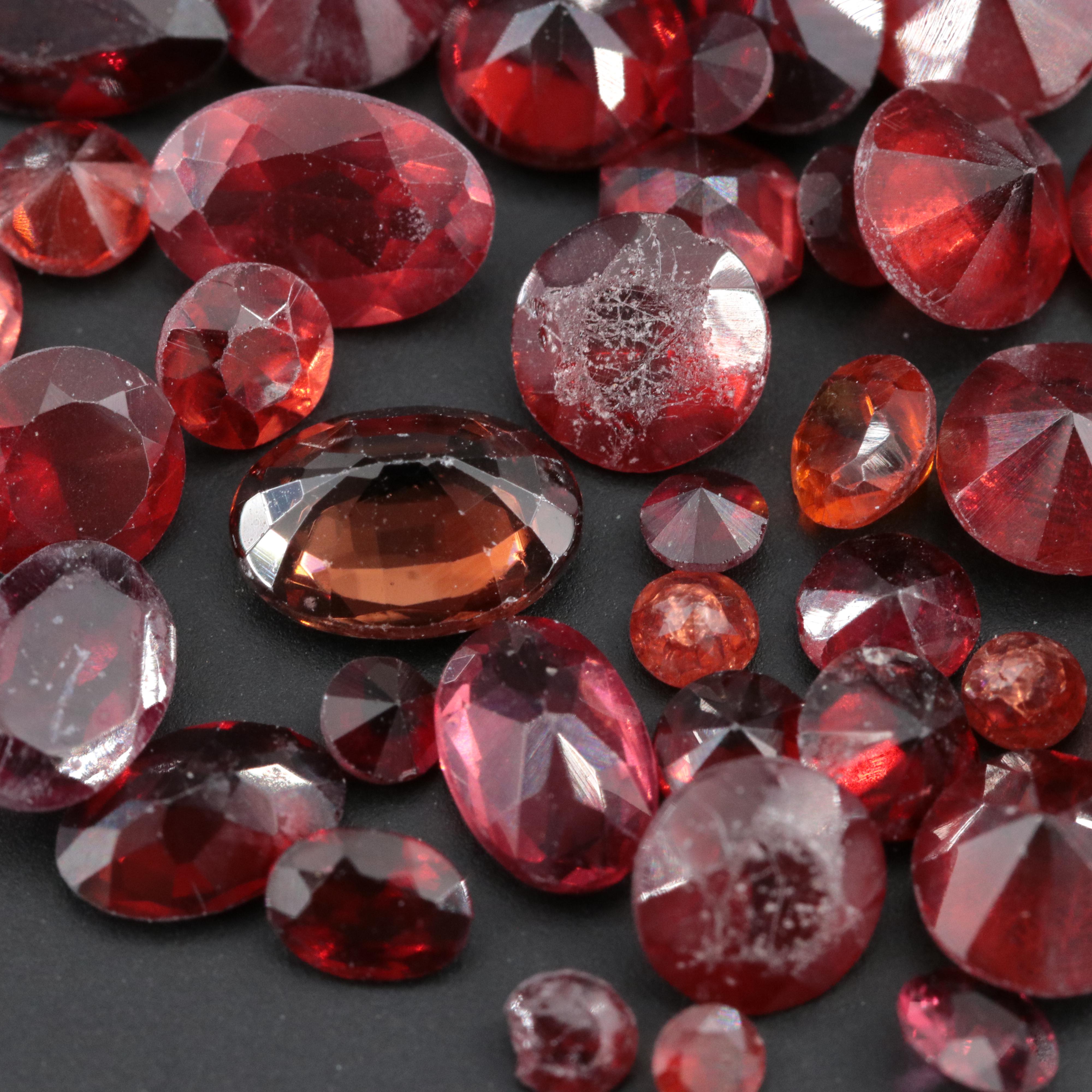 Loose 27.55 CTW Garnet Gemstone Lot