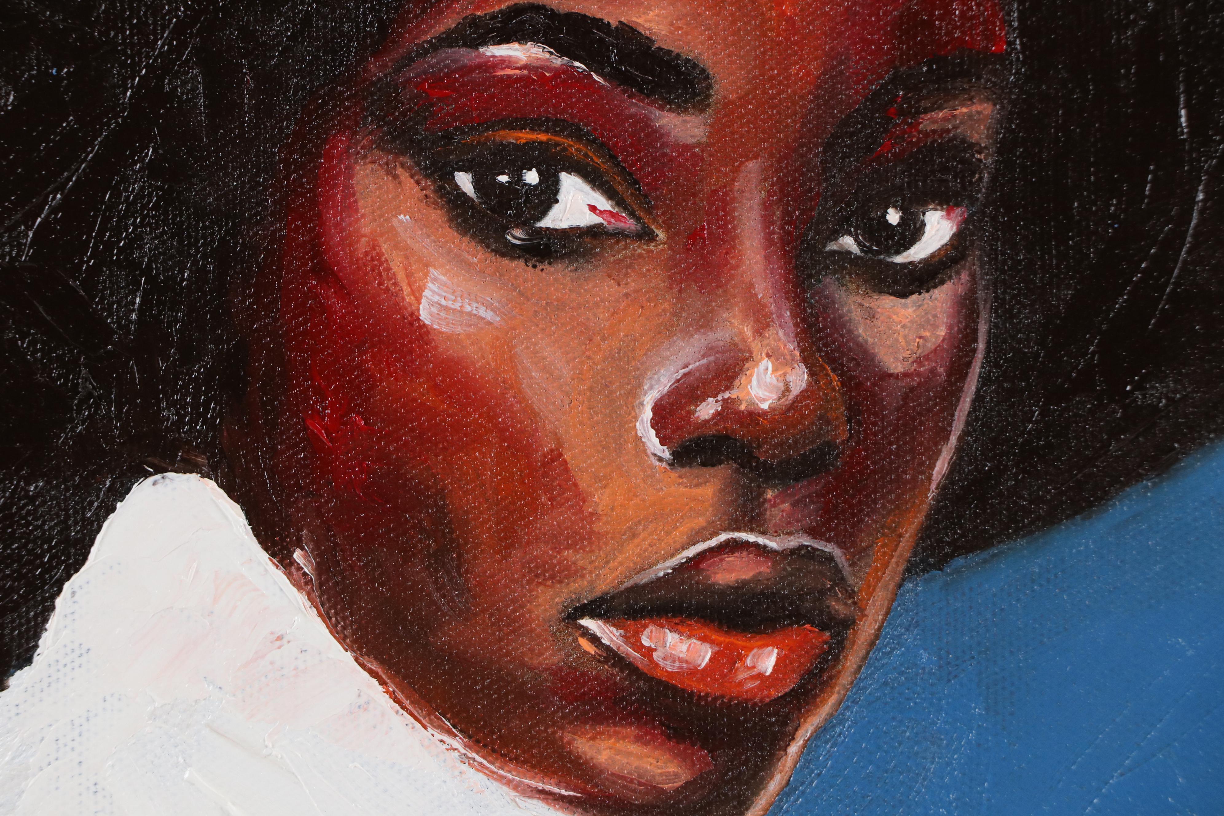 Oluwakemi Omowaire Oil Portrait "Ade Sewa II," 21st Century