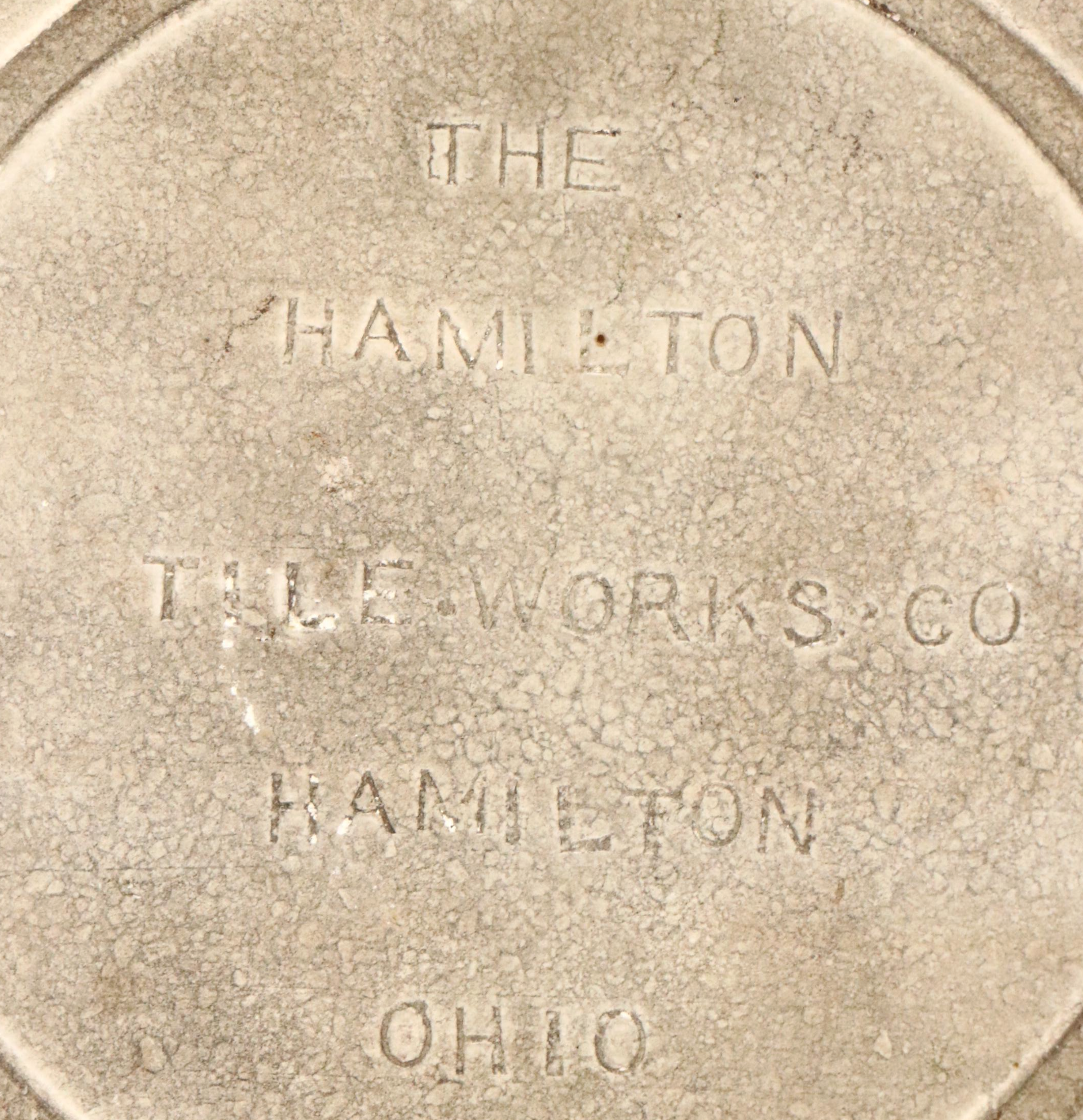 The Hamilton Tile Works Art Nouveau Style Poseidon Tile, Late 19th/Early 20th C.