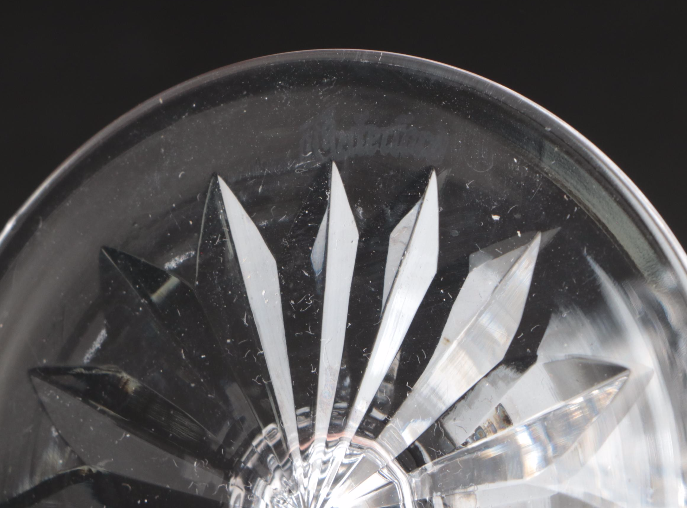 Waterford Crystal "Lismore" Water Goblets, Mid to Late 20th Century