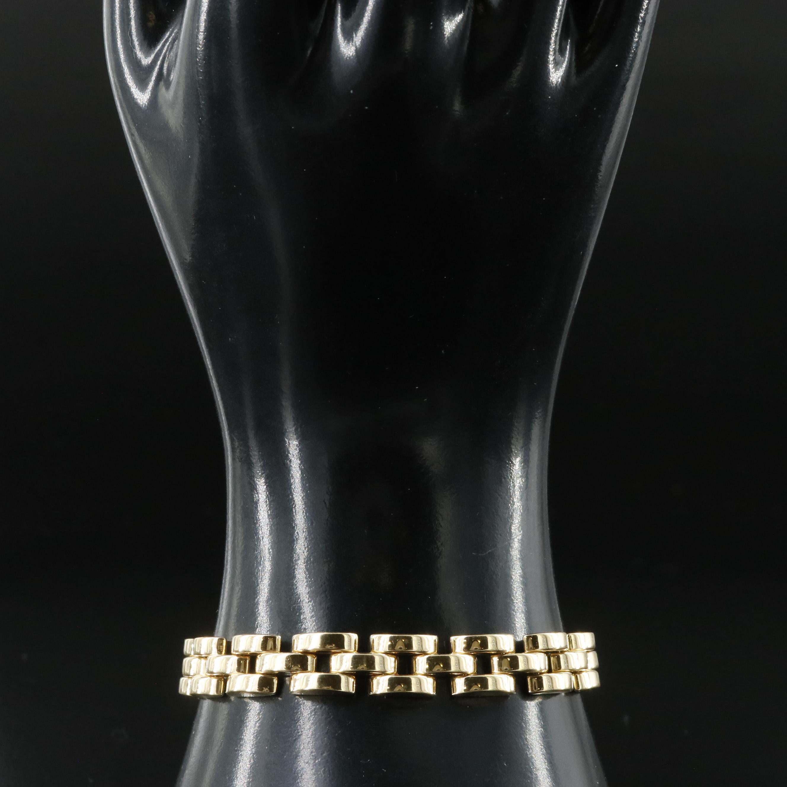 18K Italian Fancy Link Bracelet