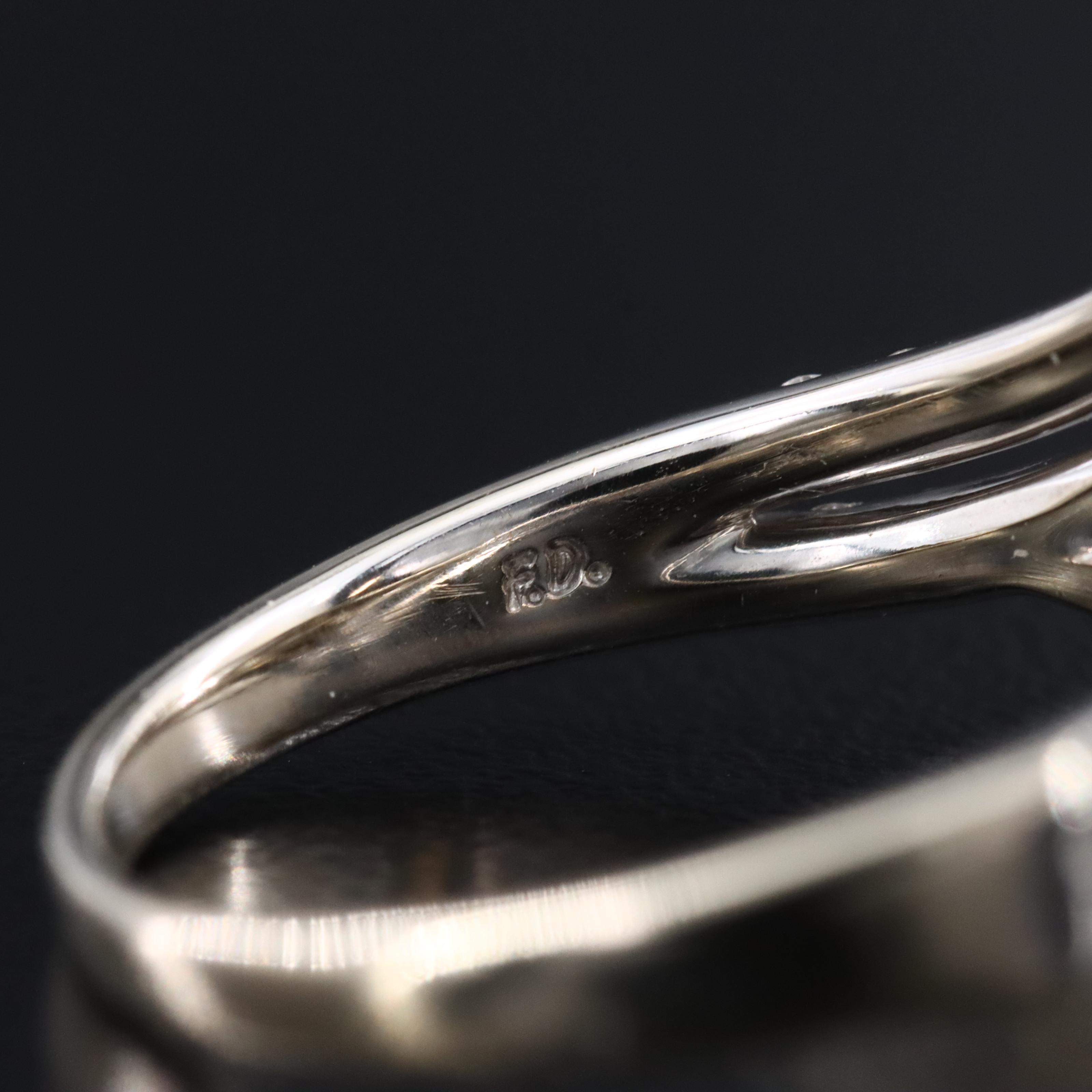 14K Pearl and Diamond Ring