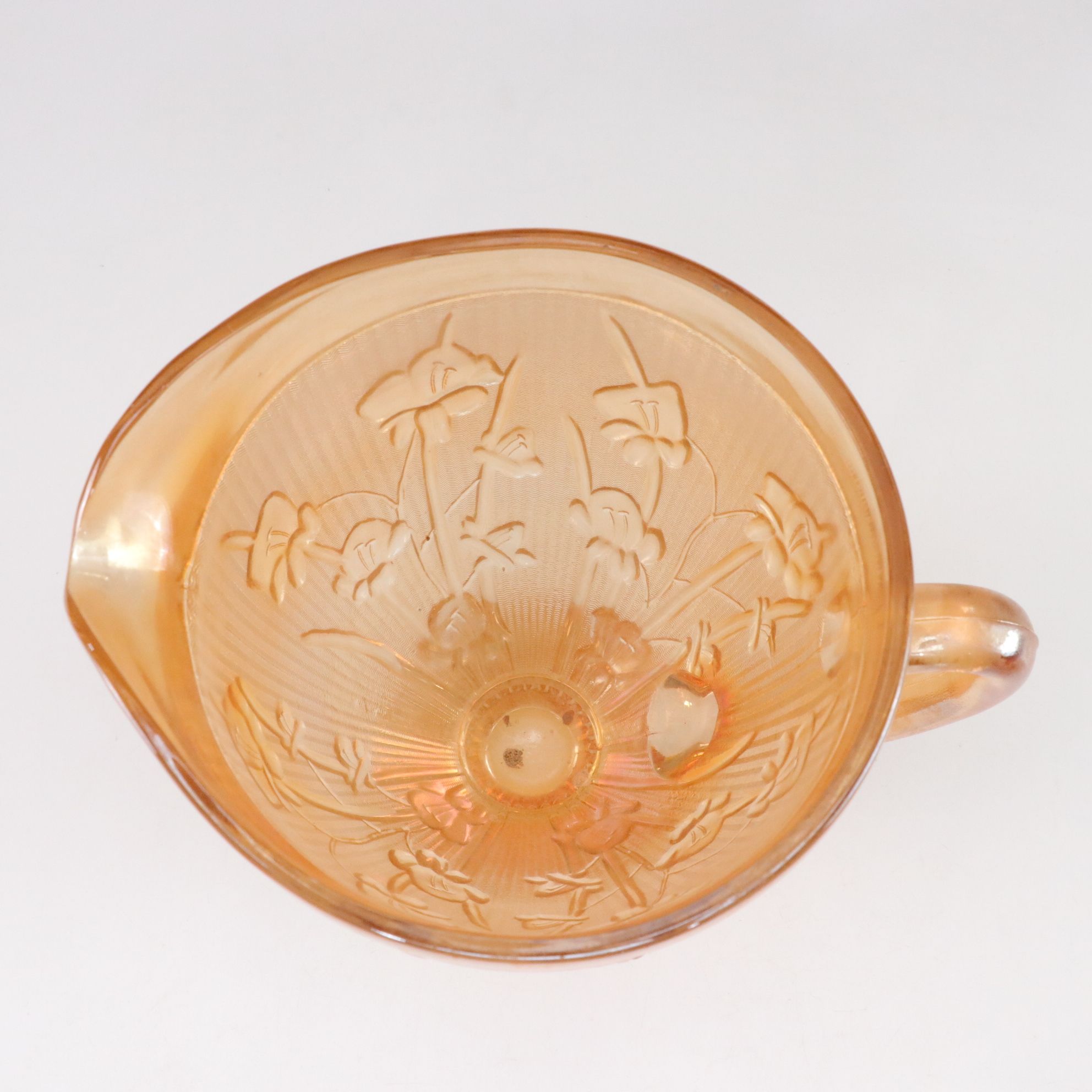 Jeannette "Iris Iridescent" Pitcher & Other Carnival Glass Bowls