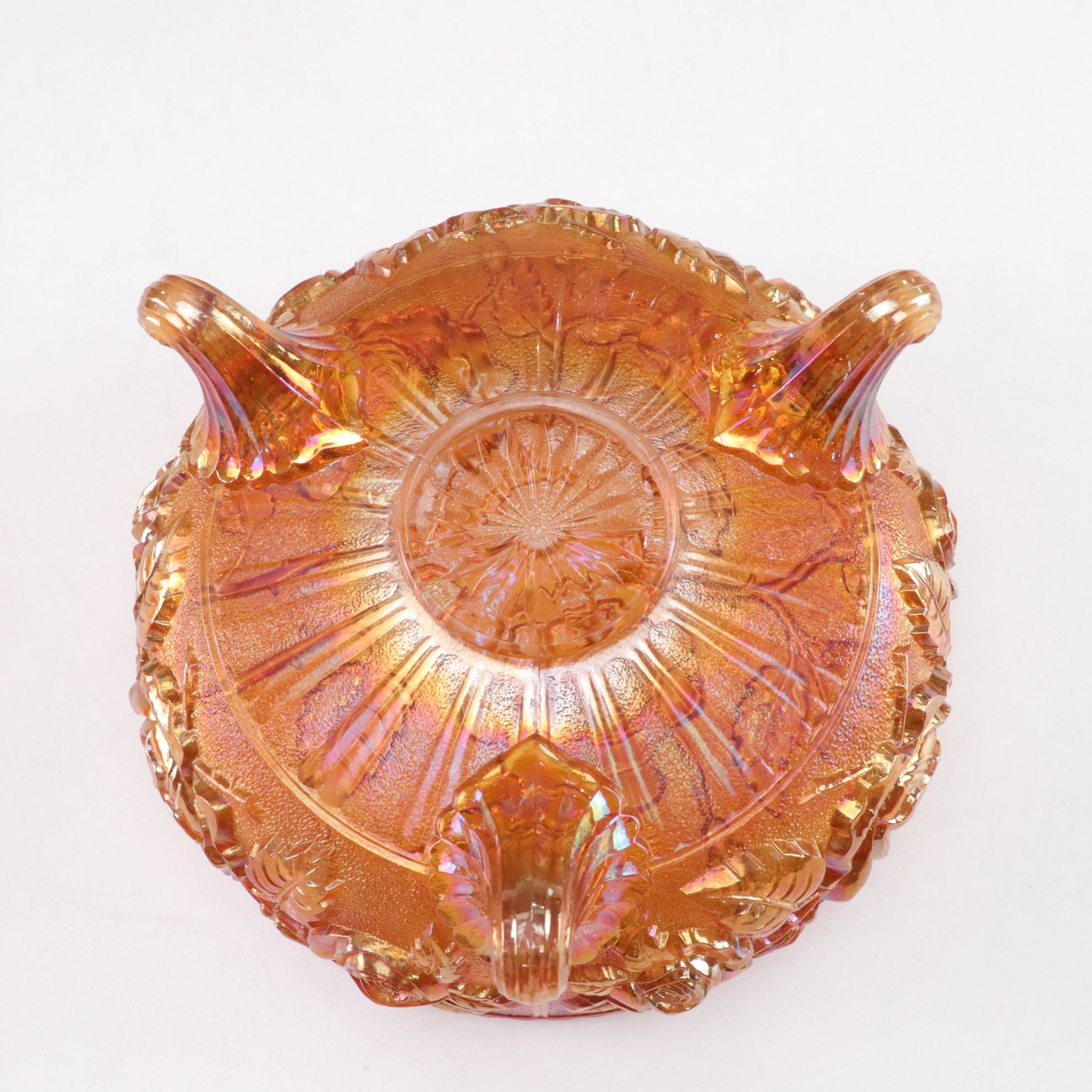 Jeannette "Iris Iridescent" Pitcher & Other Carnival Glass Bowls