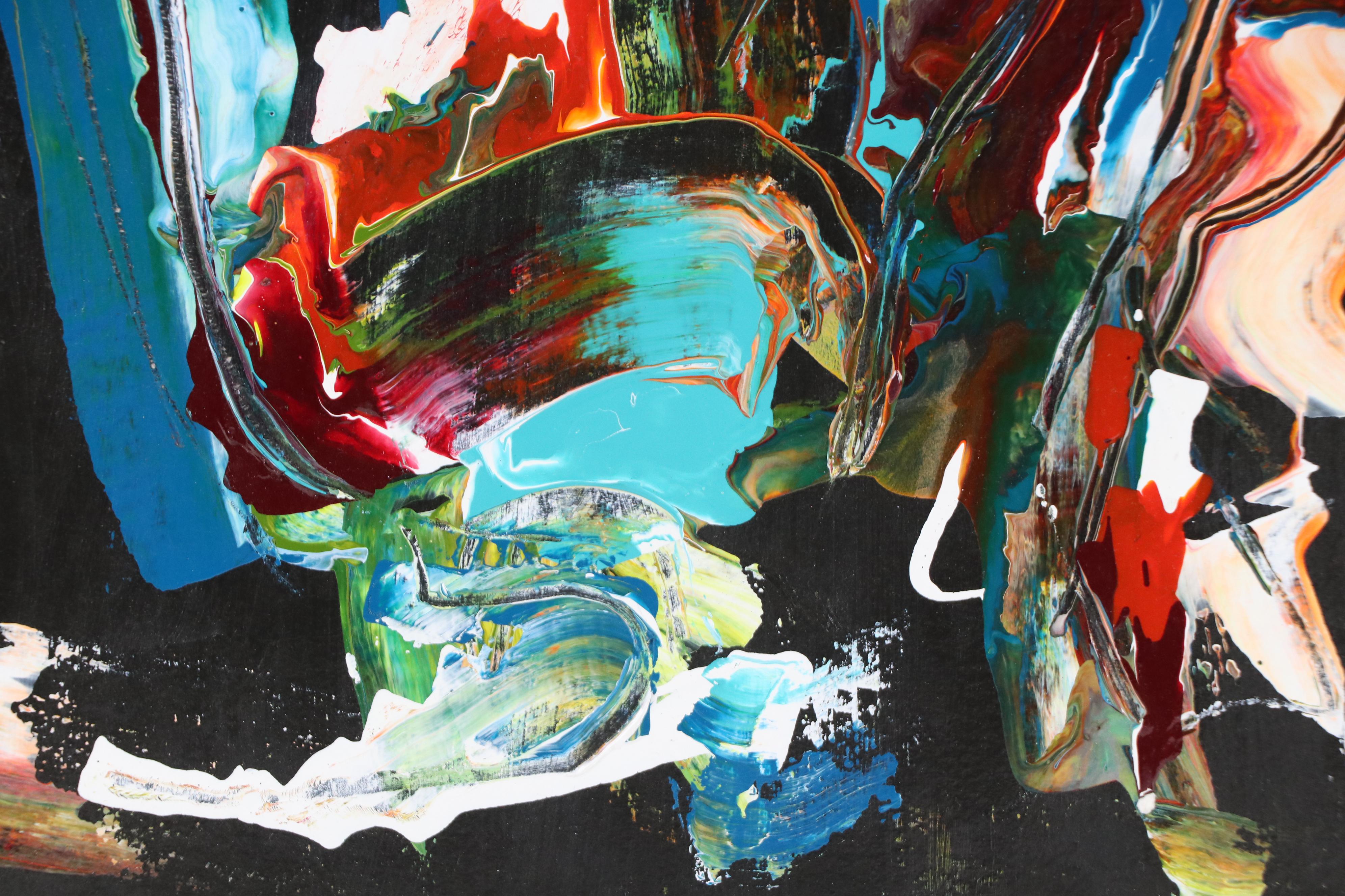 Hilda Epner Abstract Oil Painting, Late 20th Century