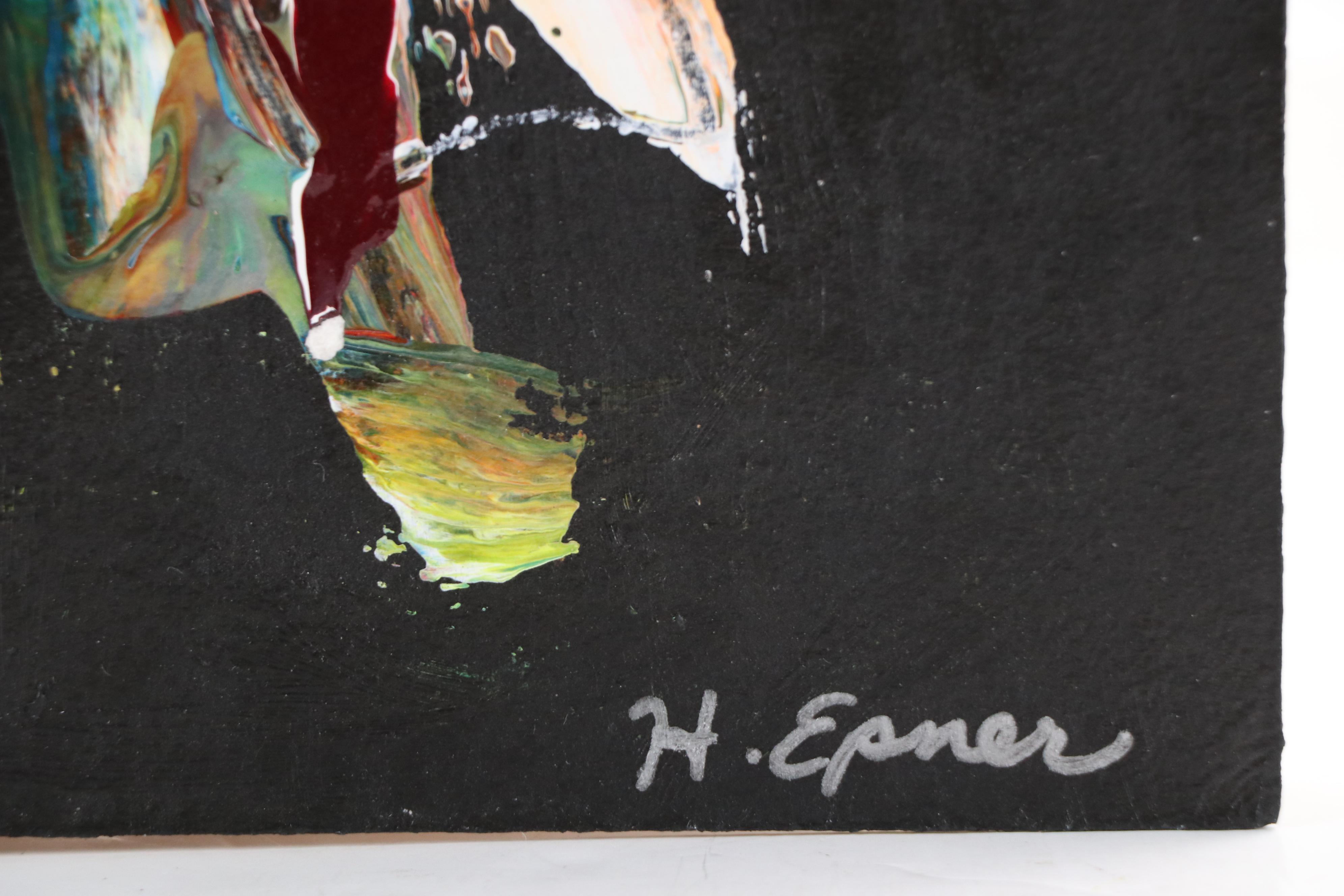 Hilda Epner Abstract Oil Painting, Late 20th Century