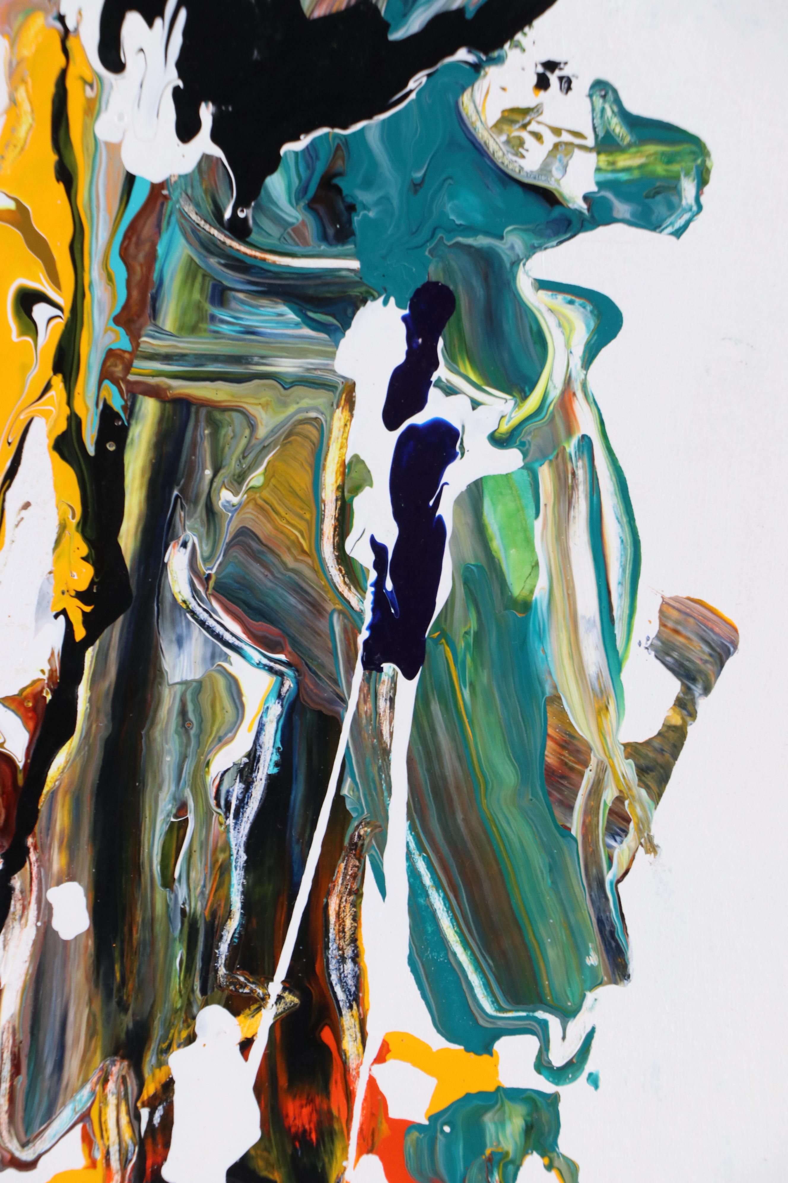 Hilda Epner Abstract Oil Painting, Late 20th Century