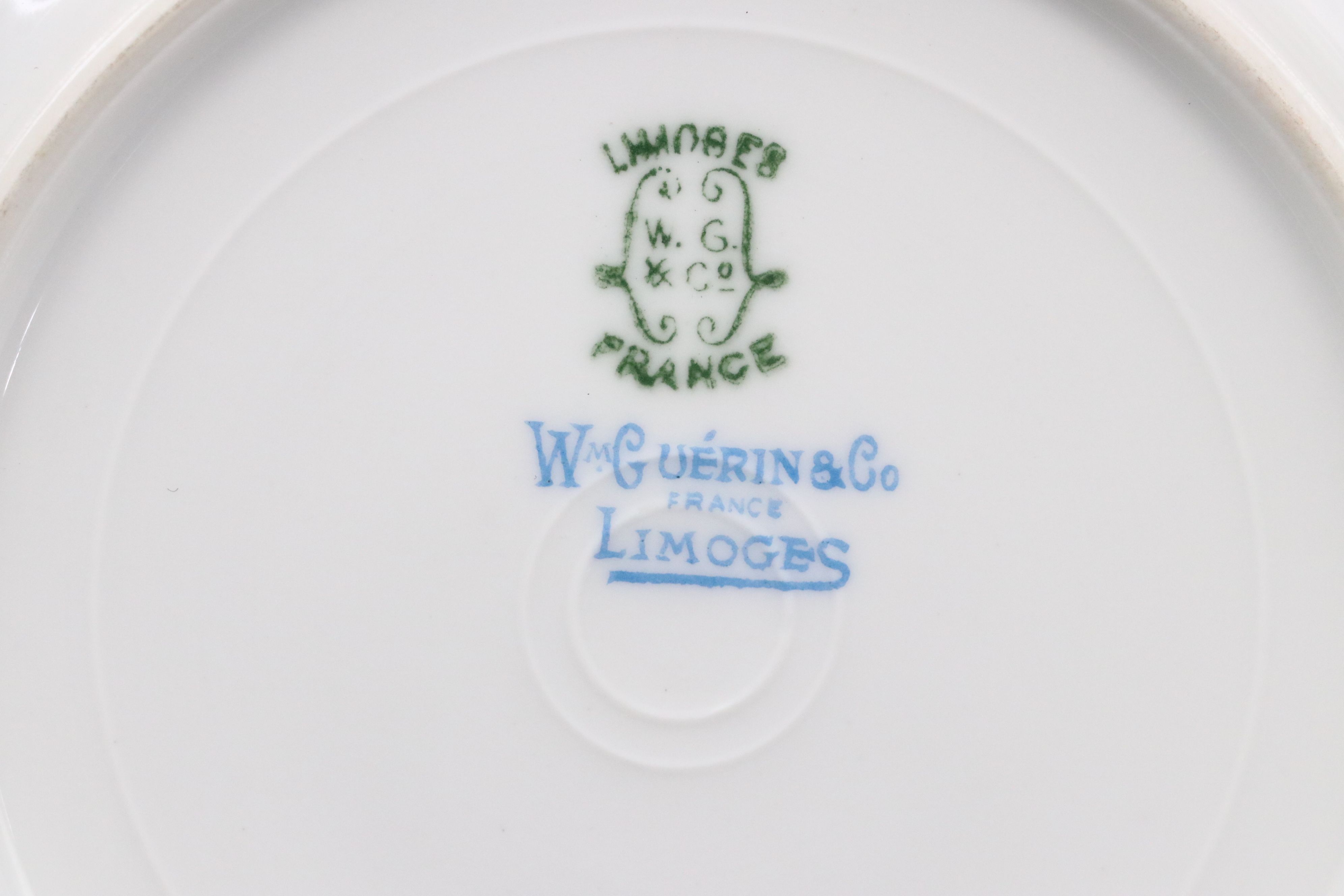 Bernardaud "Vienne" Cups and Saucers and Other Gilt Porcelain Dinnerware