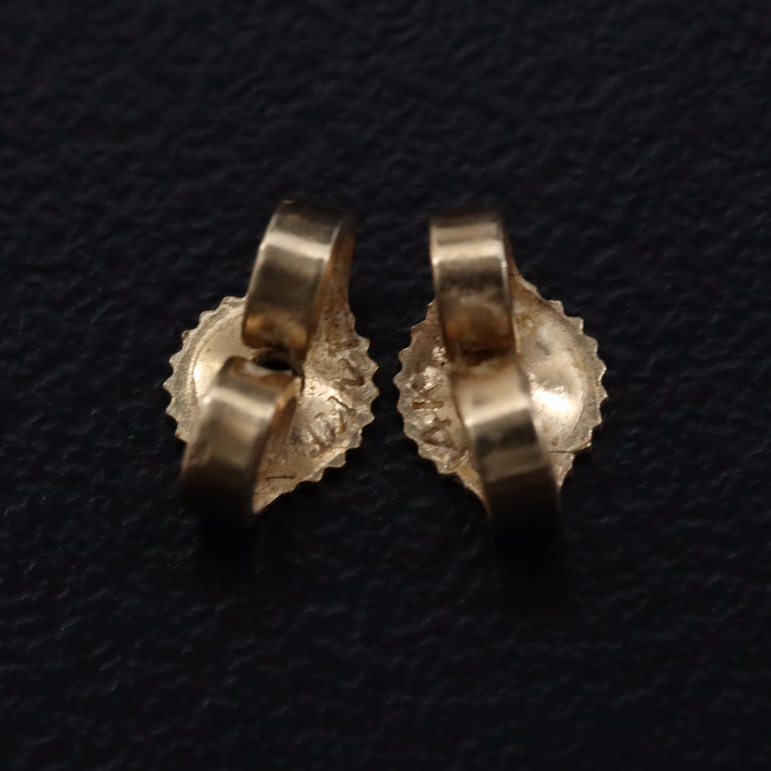 14K Jadeite Pendant Earrings