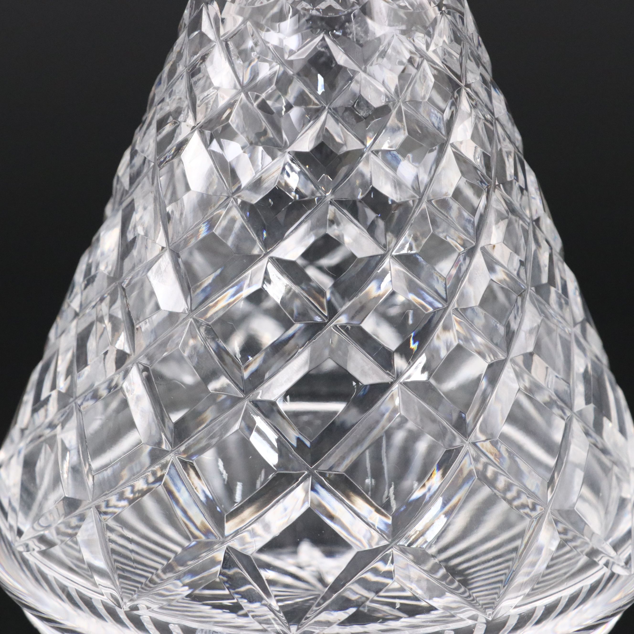 Waterford Crystal "Alana" Roly Poly Decanter, Mid to Late 20th Century