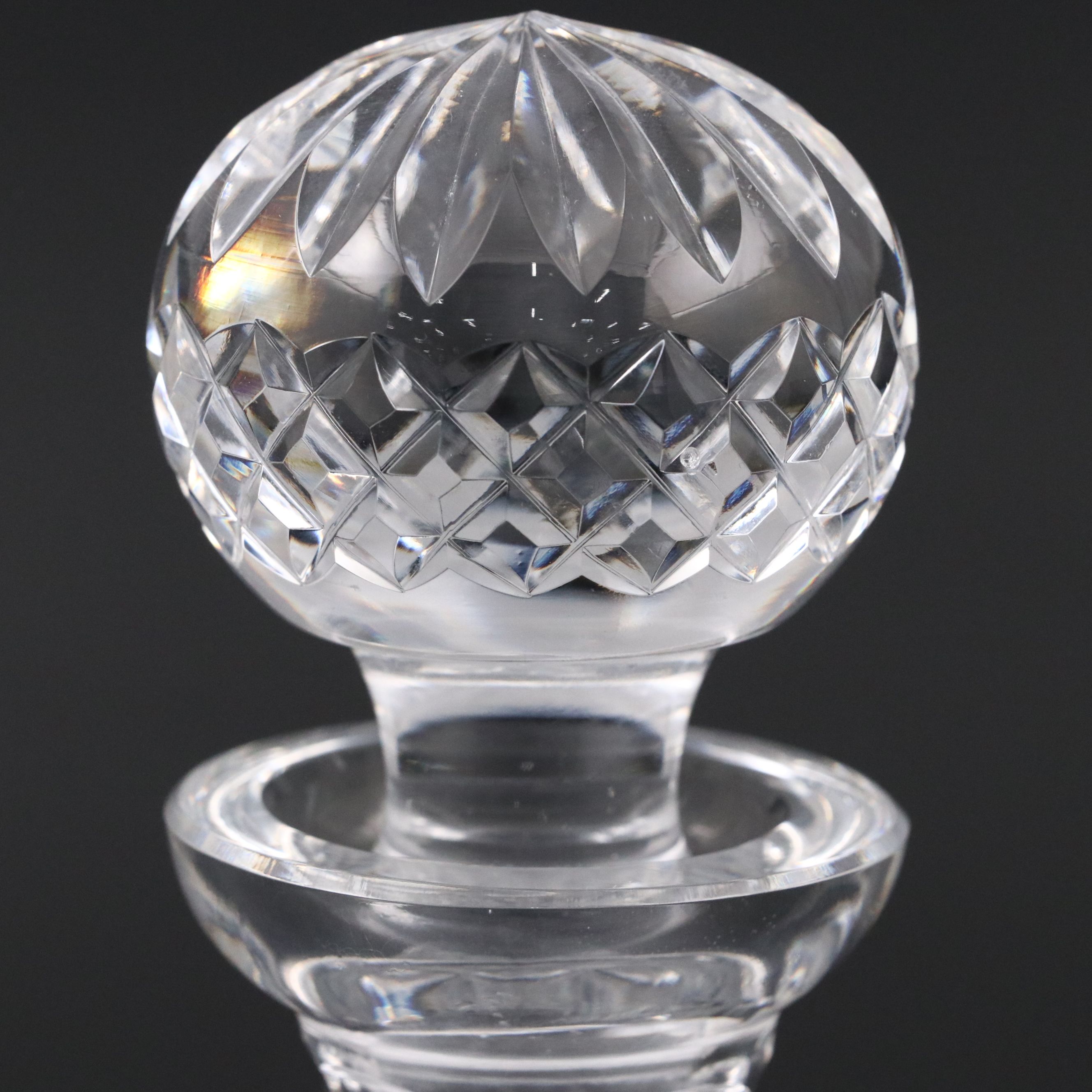 Waterford Crystal "Alana" Roly Poly Decanter, Mid to Late 20th Century