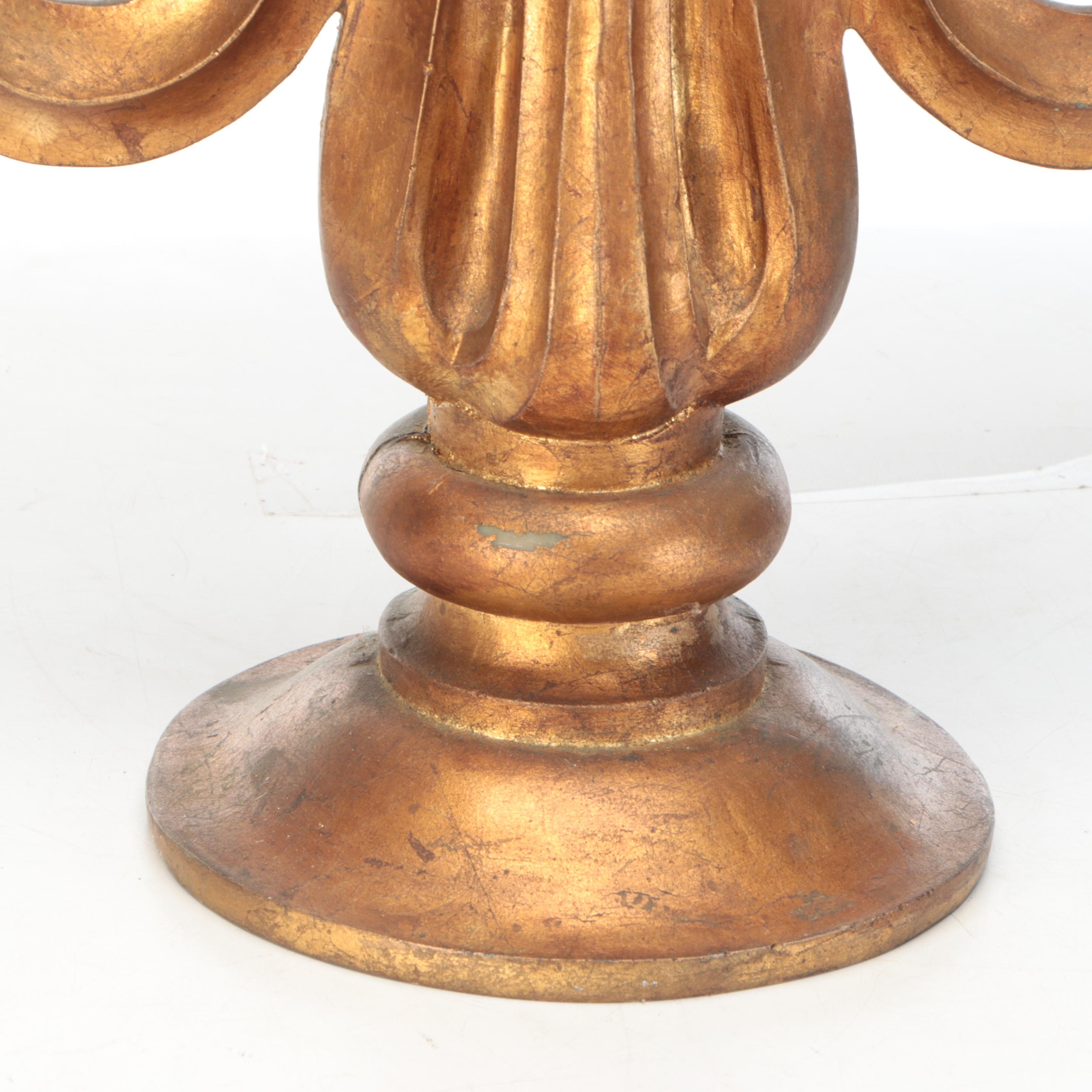 Gold Finish Resin "Fleur de Lis" Figure