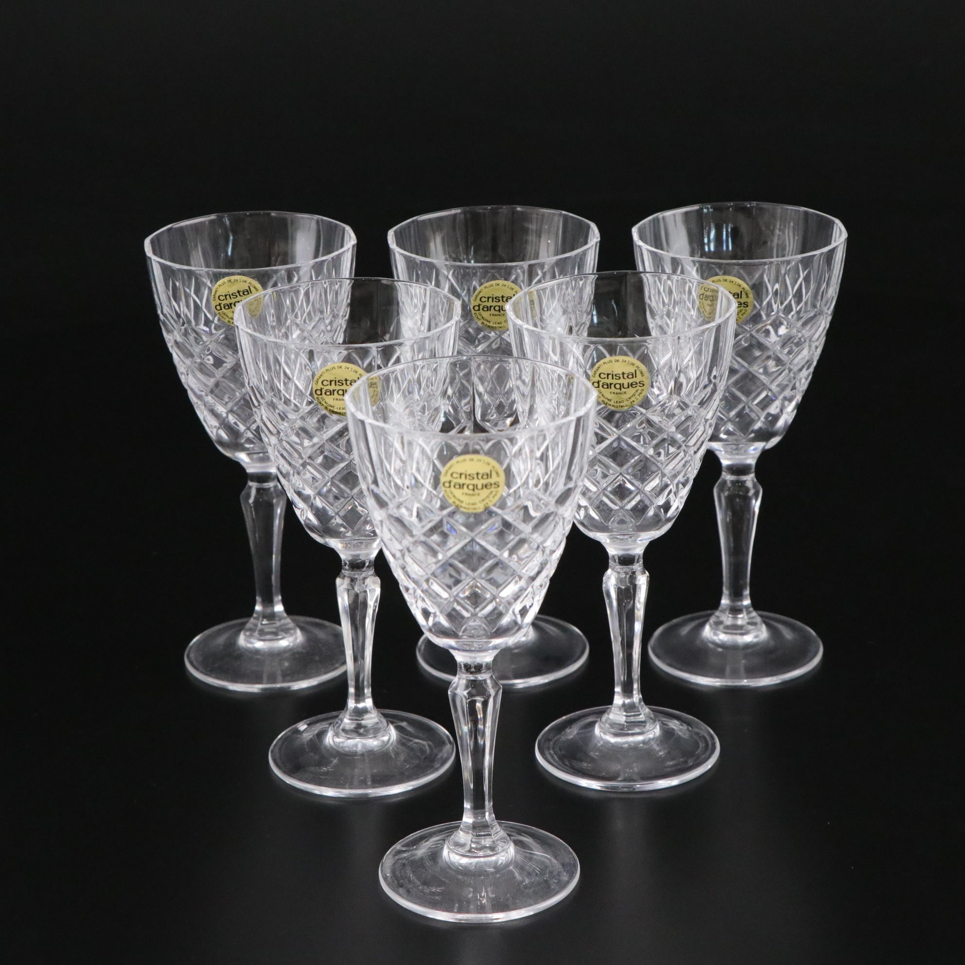 Cristal D'Arques "Dauphine" Crystal Wine Glasses