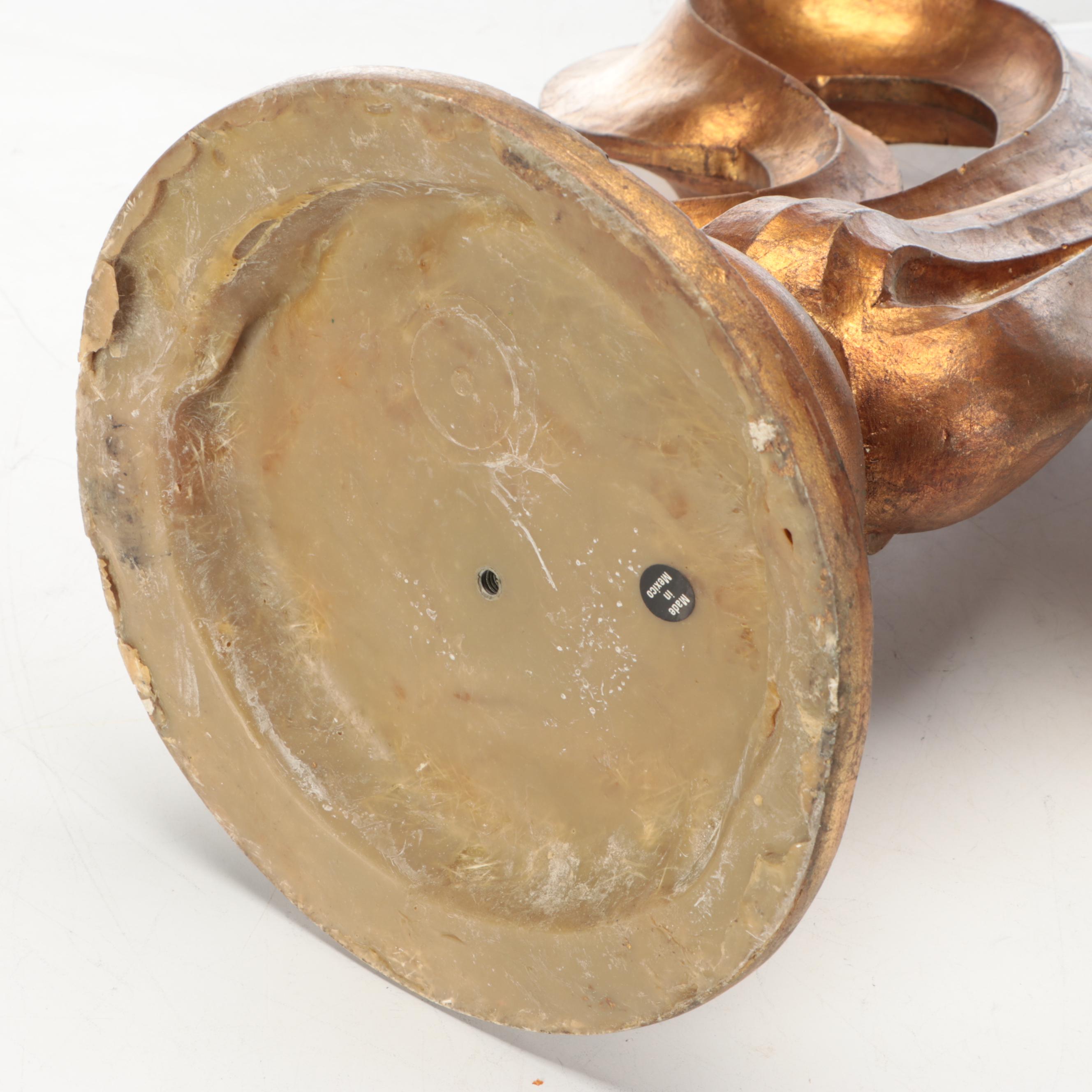 Gold Finish Resin "Fleur de Lis" Figure