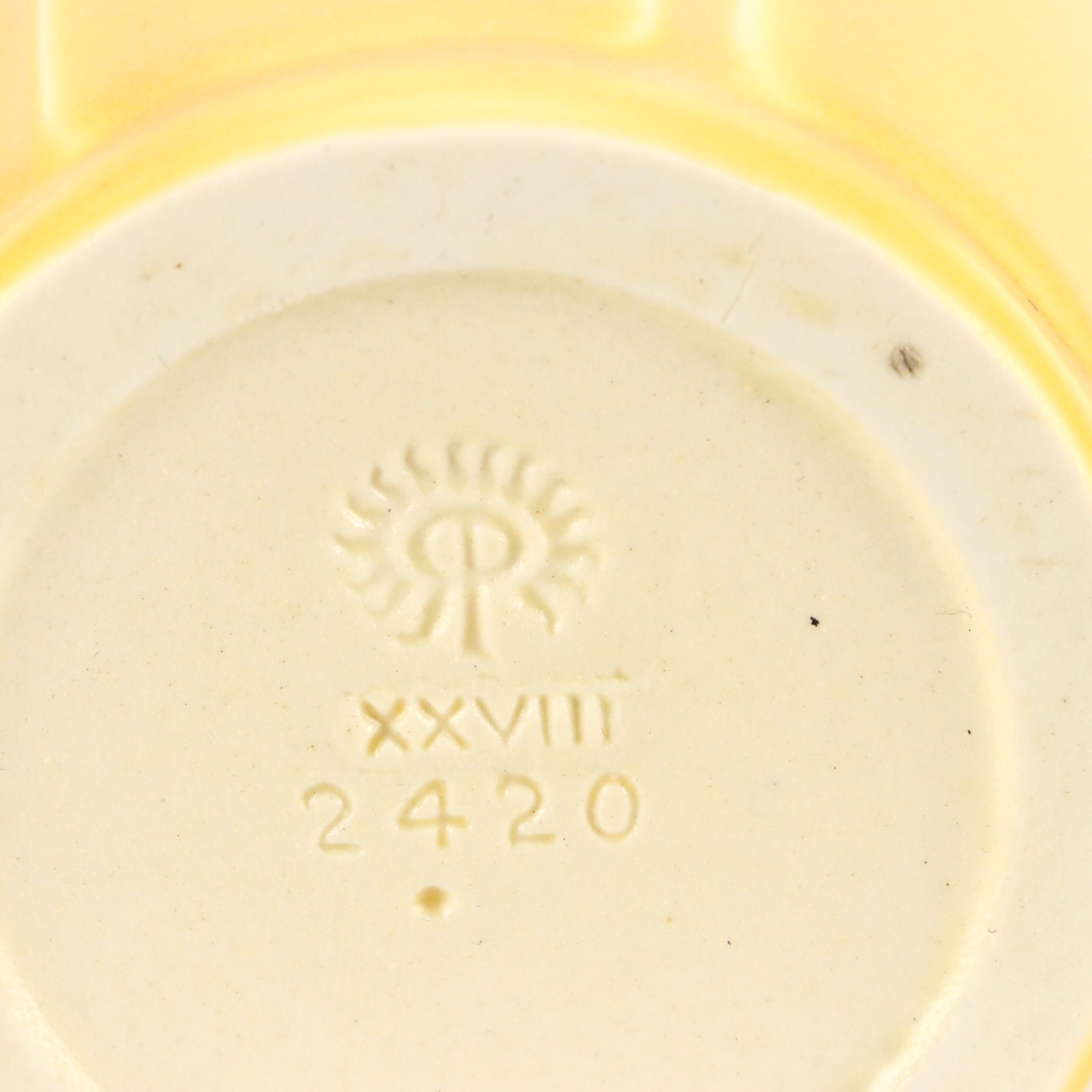 Rookwood Pottery Three-Handled and Yellow Glazed Vases, Early 20th Century