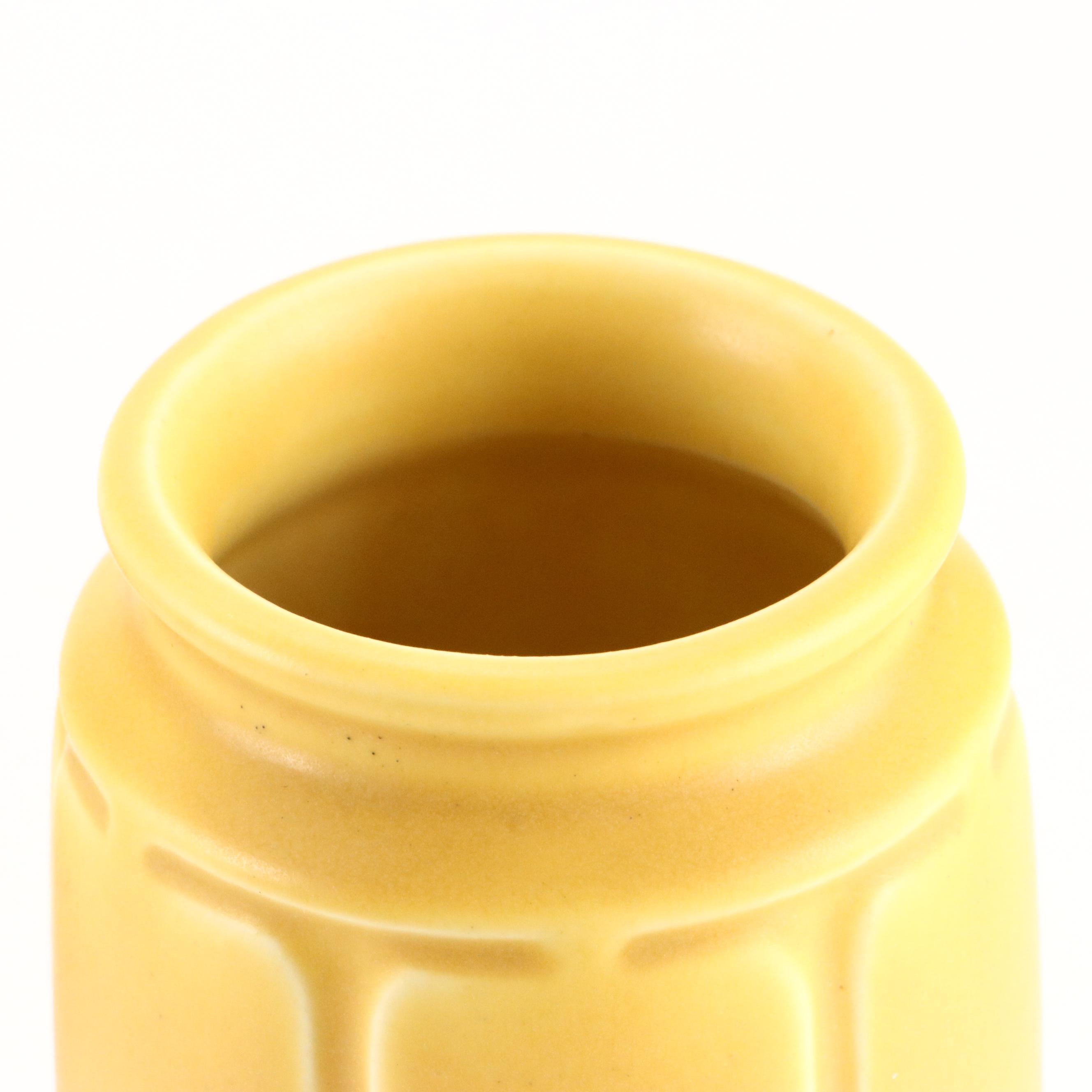 Rookwood Pottery Three-Handled and Yellow Glazed Vases, Early 20th Century