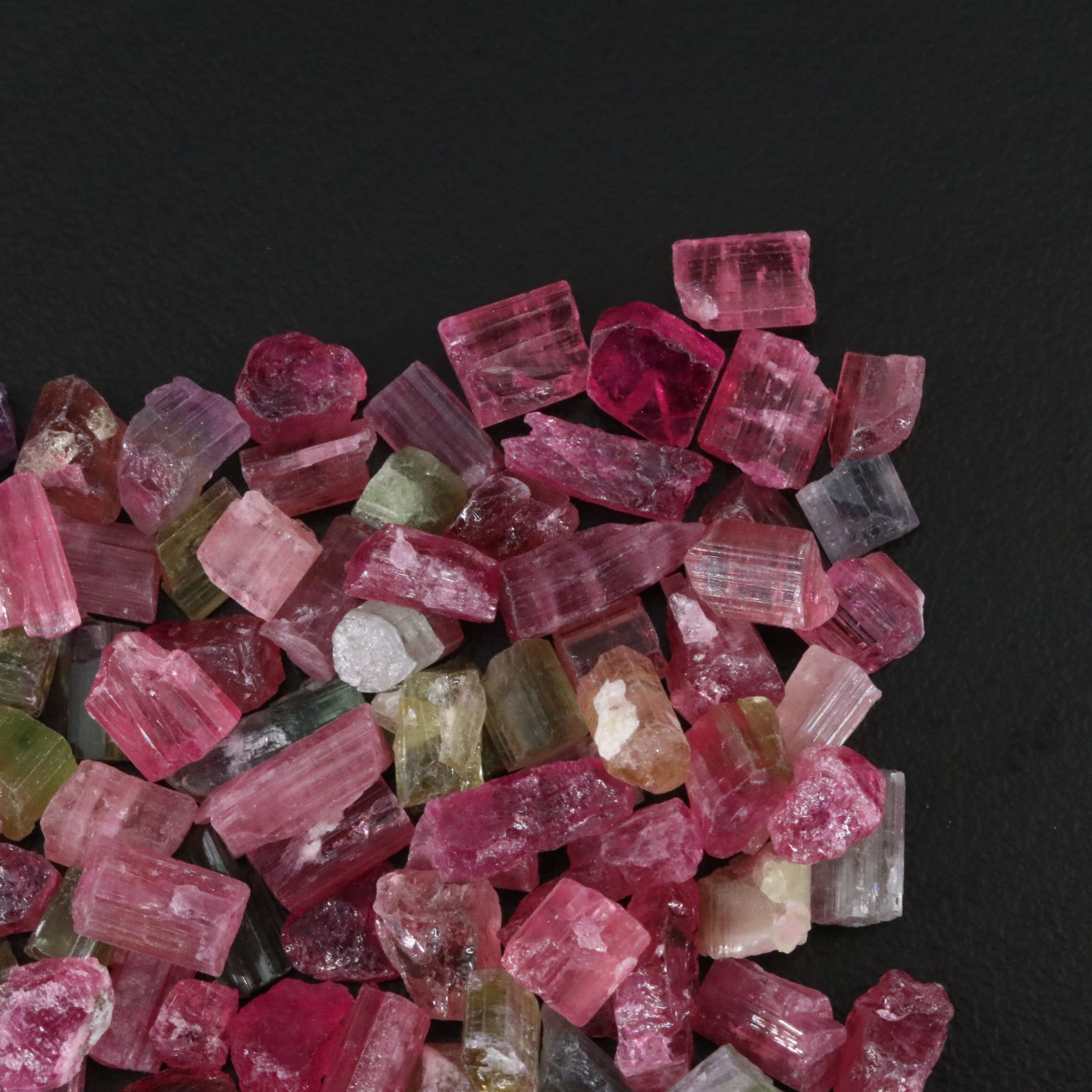Loose 243.50 CTW Rough Tourmaline Lot