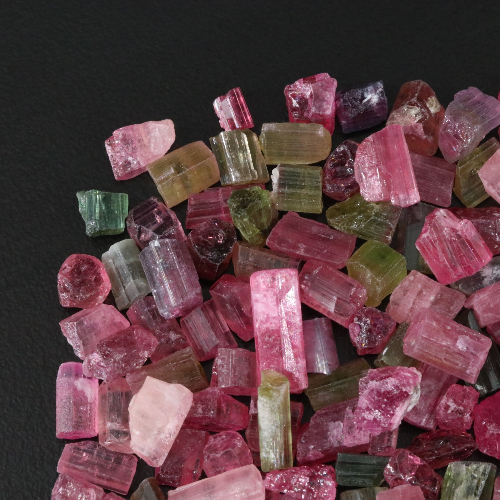 Loose 243.50 CTW Rough Tourmaline Lot