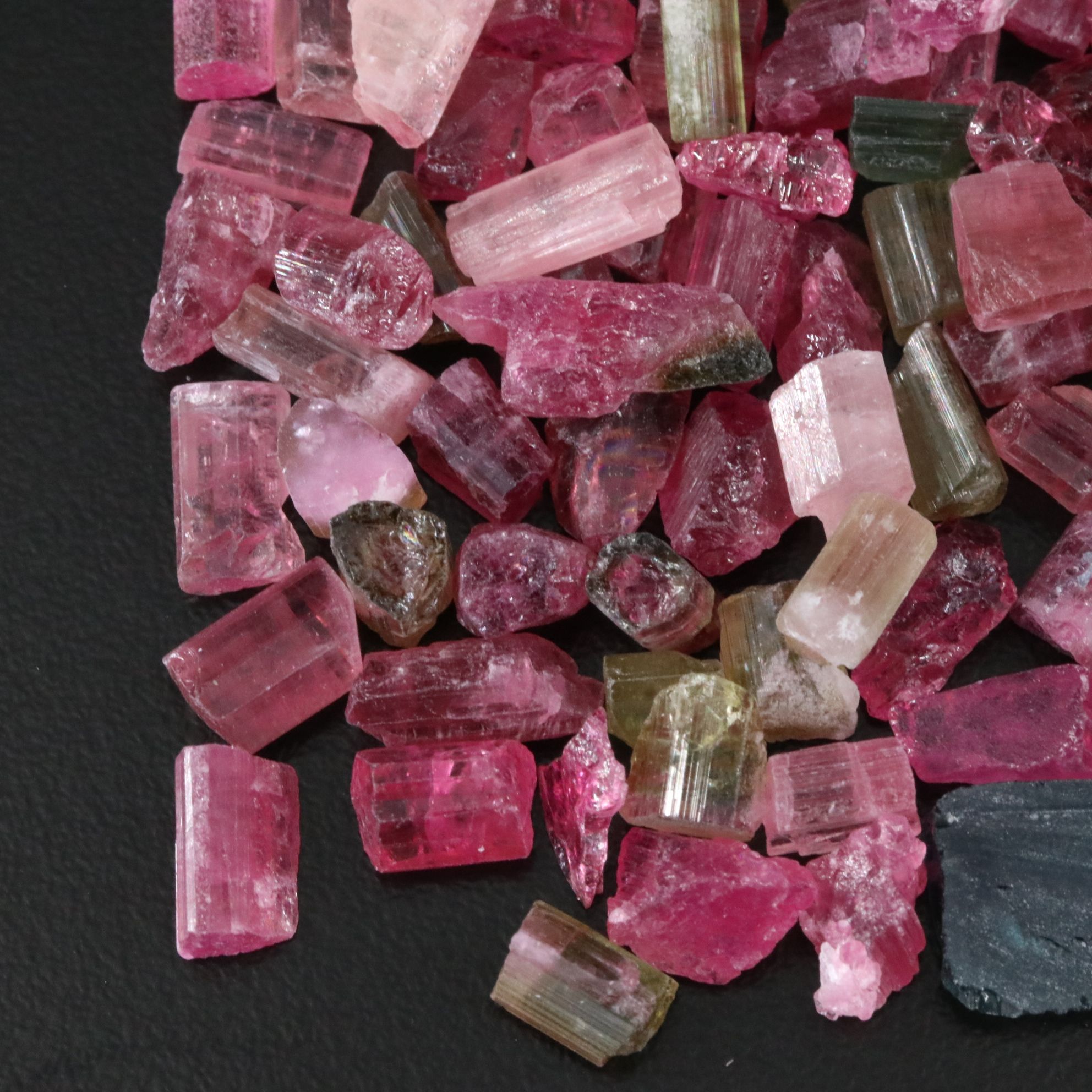 Loose 243.50 CTW Rough Tourmaline Lot