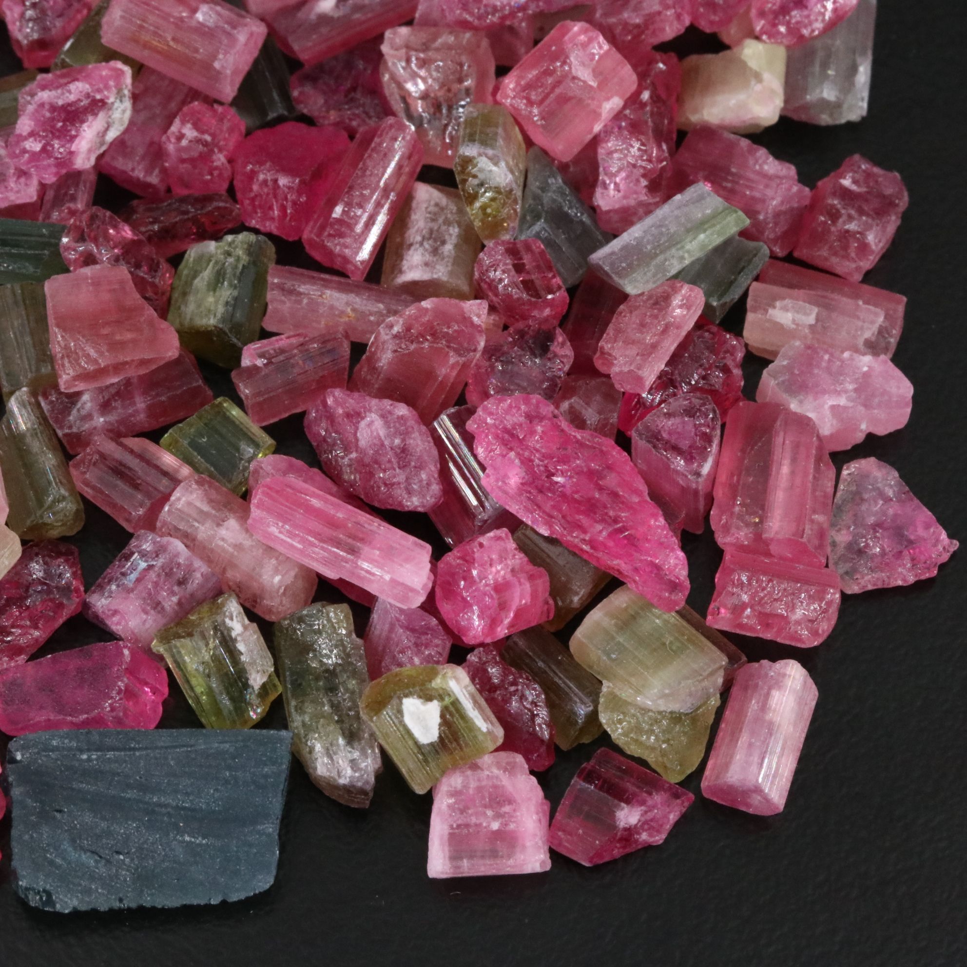 Loose 243.50 CTW Rough Tourmaline Lot