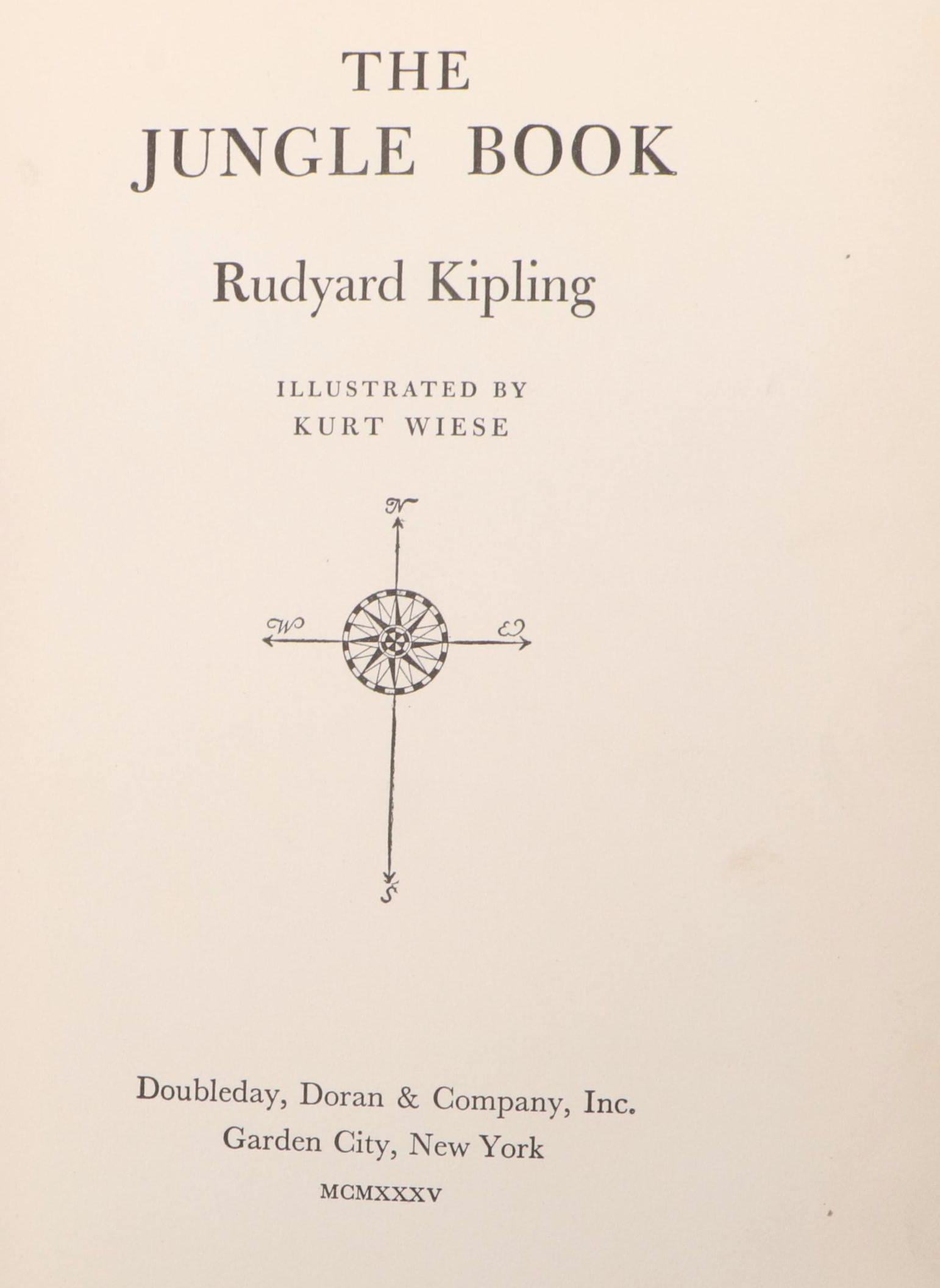 Kurt Wiese Illustrated "The Jungle Book" by Rudyard Kipling, 1935