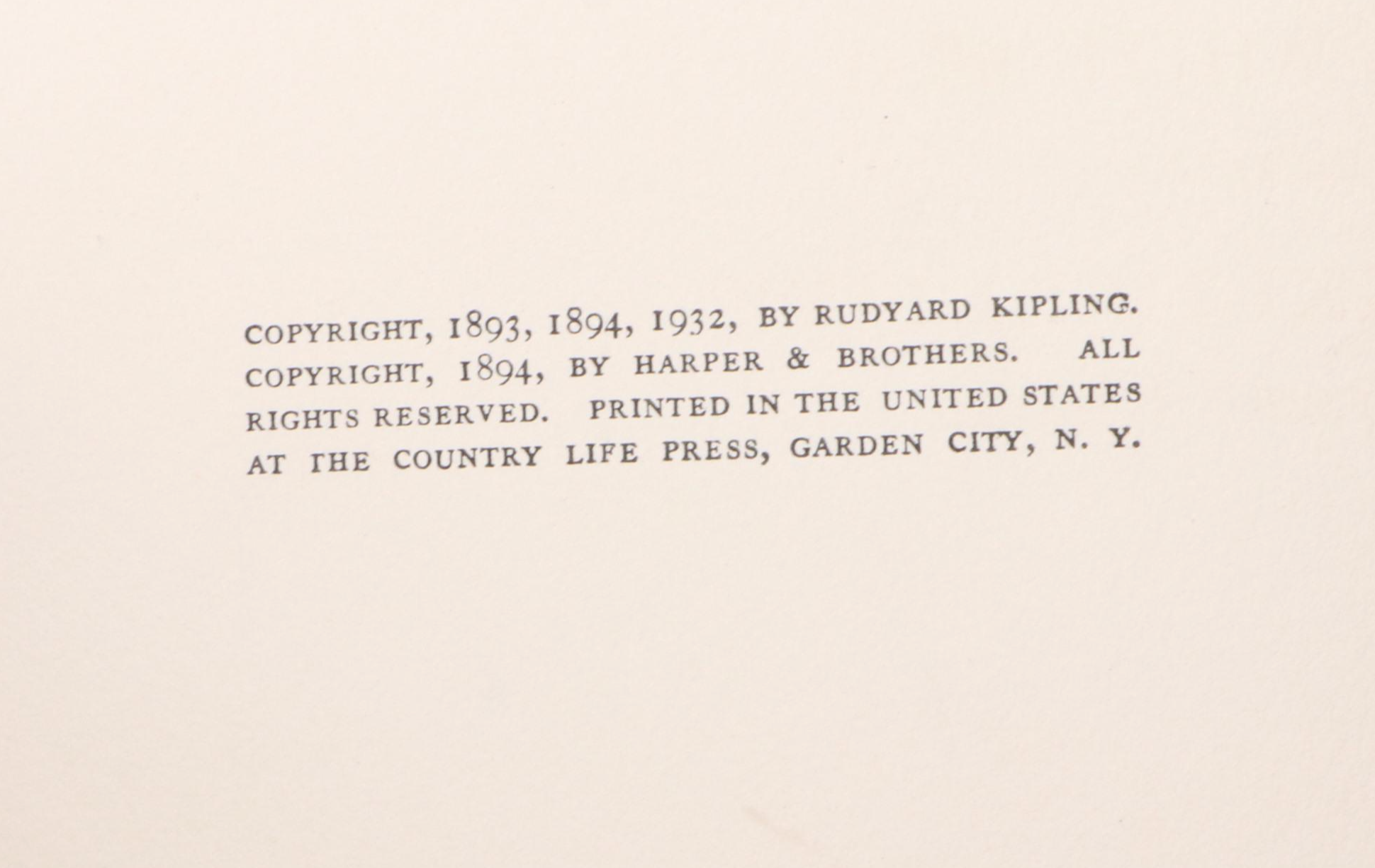 Kurt Wiese Illustrated "The Jungle Book" by Rudyard Kipling, 1935