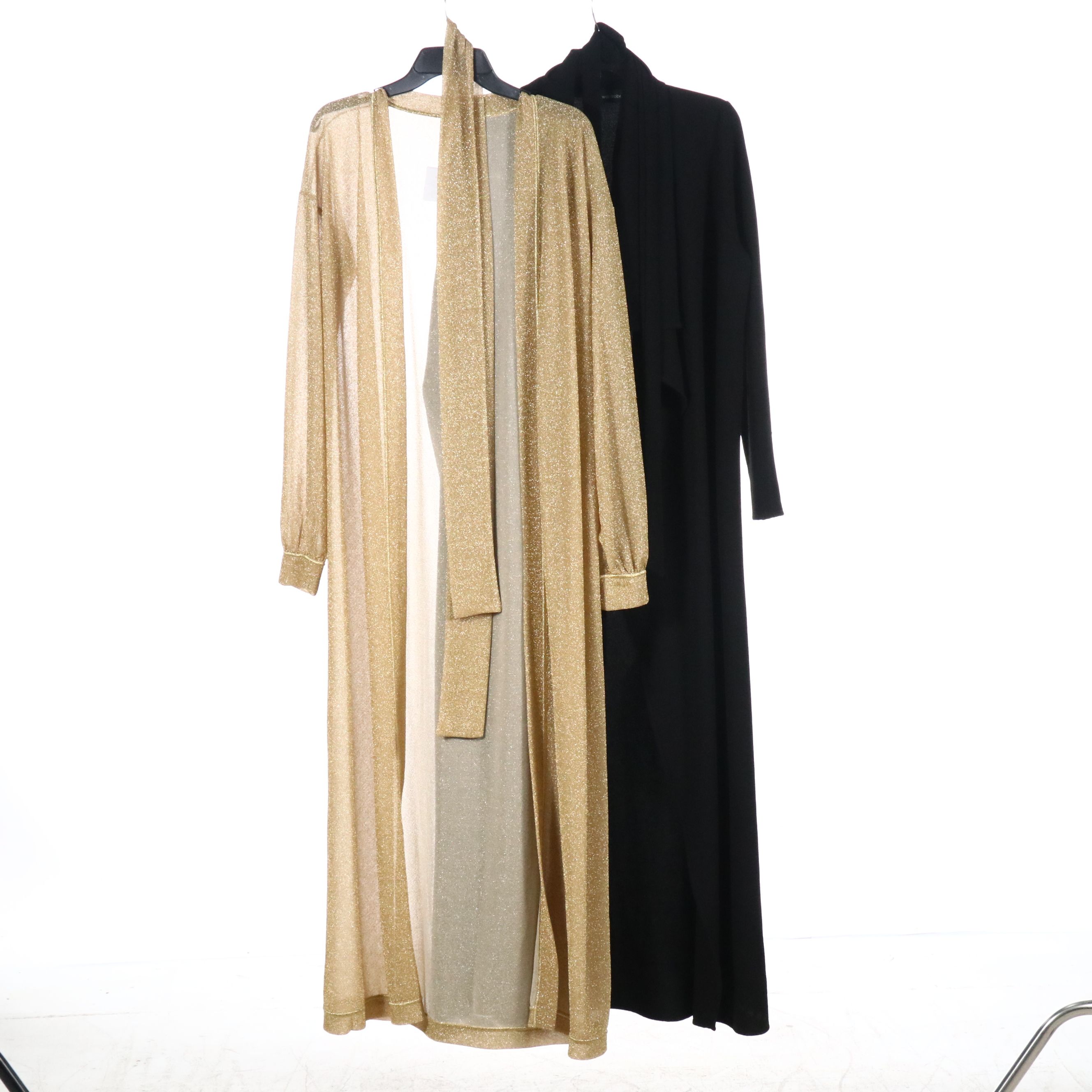 Oséree Gold Kaftan, Sablyn Silk & Cashmere Long Cardigan w/ Other Casual Dresses
