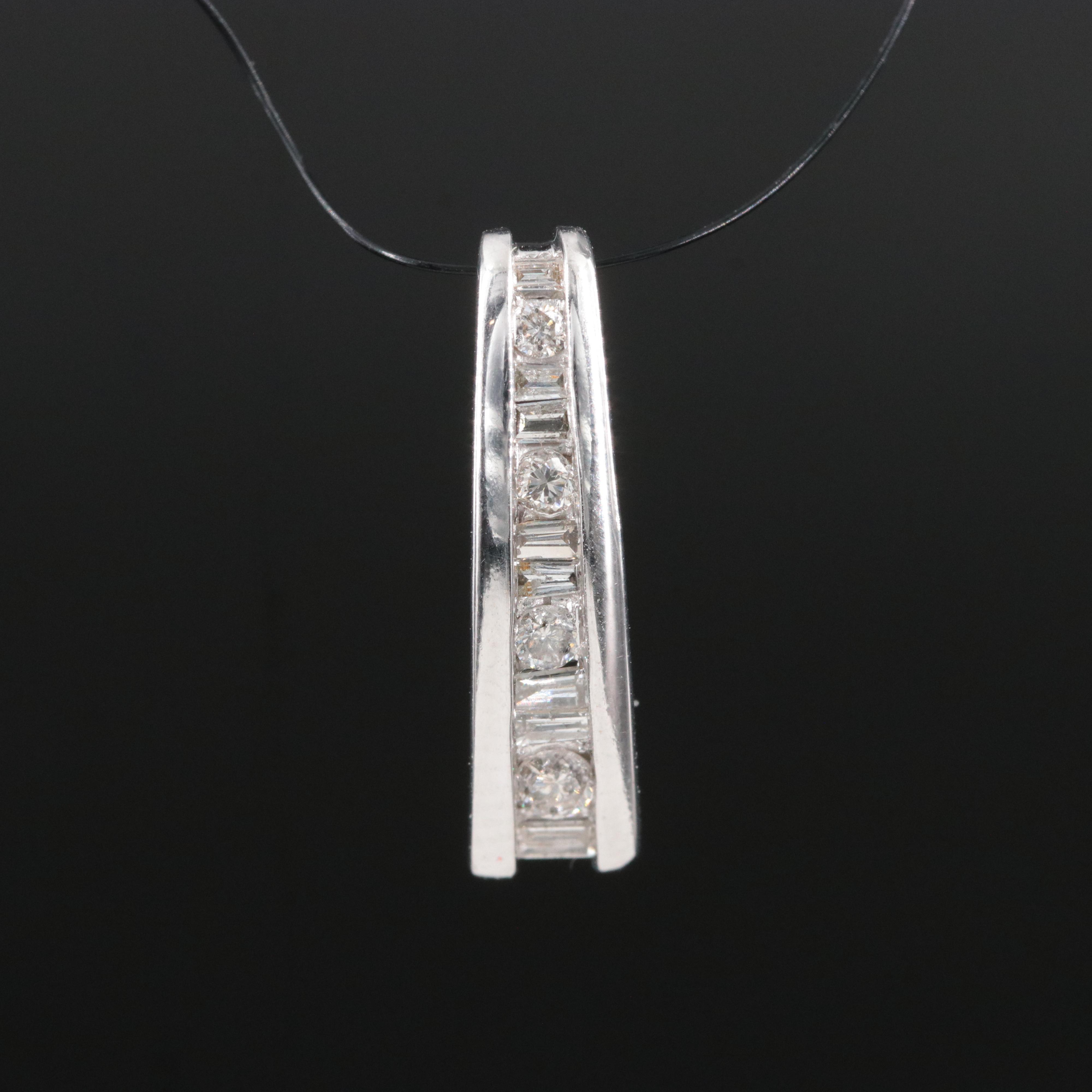 14K Graduated 0.26 CTW Diamond Pendant