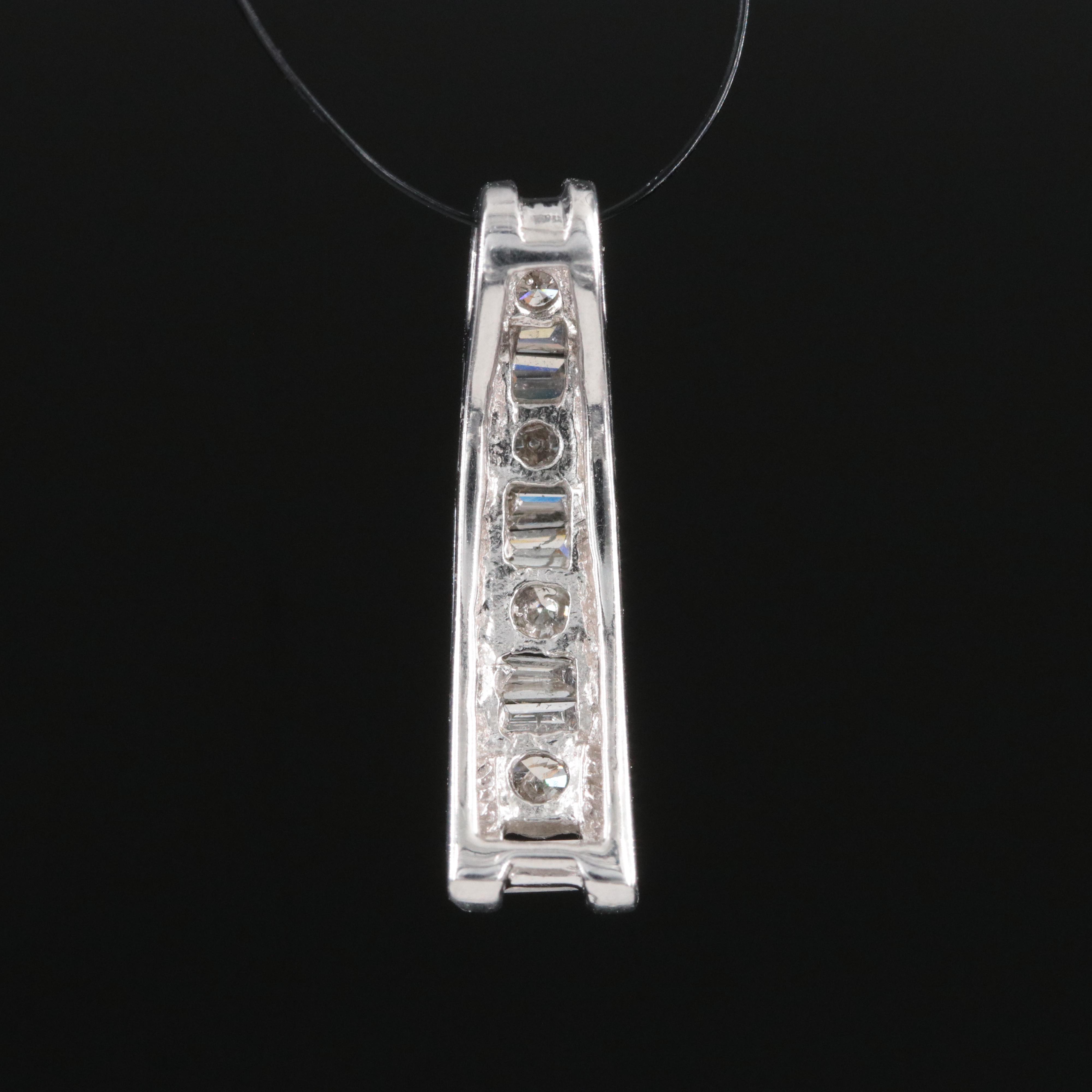 14K Graduated 0.26 CTW Diamond Pendant