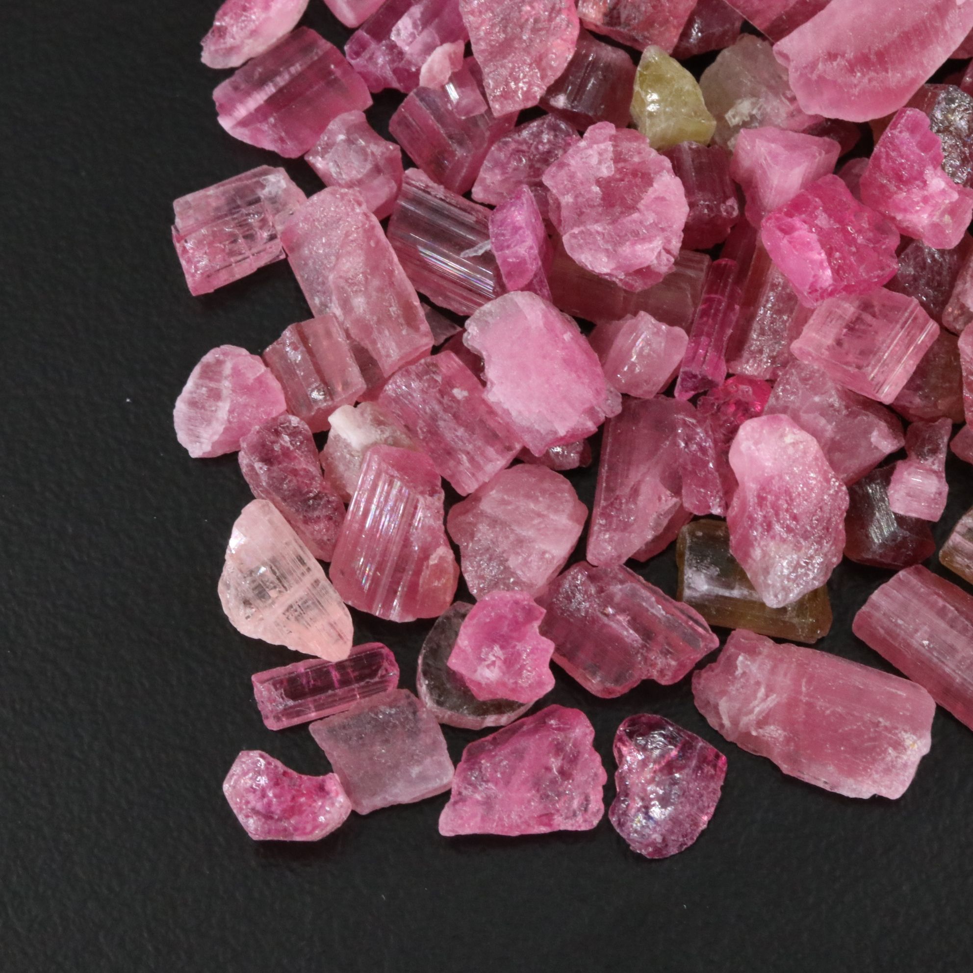 Loose 200.50 CTW Rough Tourmaline Lot