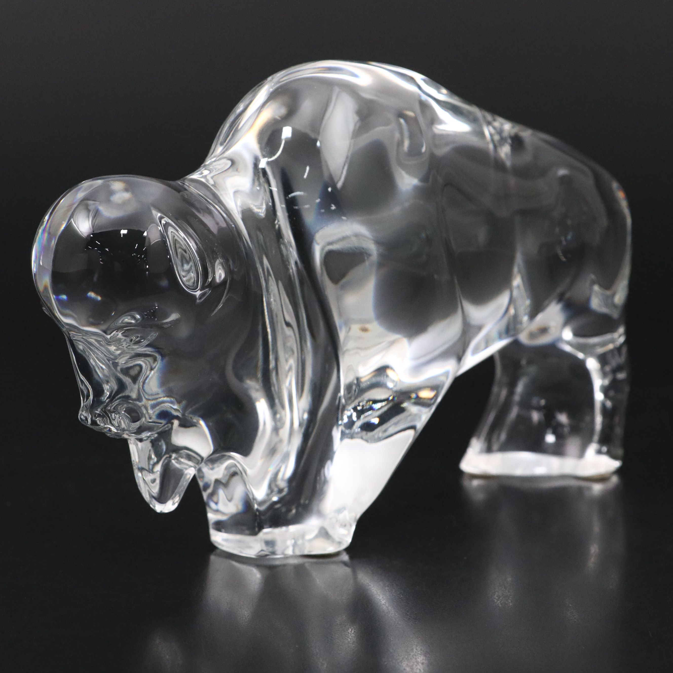 Baccarat Crystal Buffalo with Box