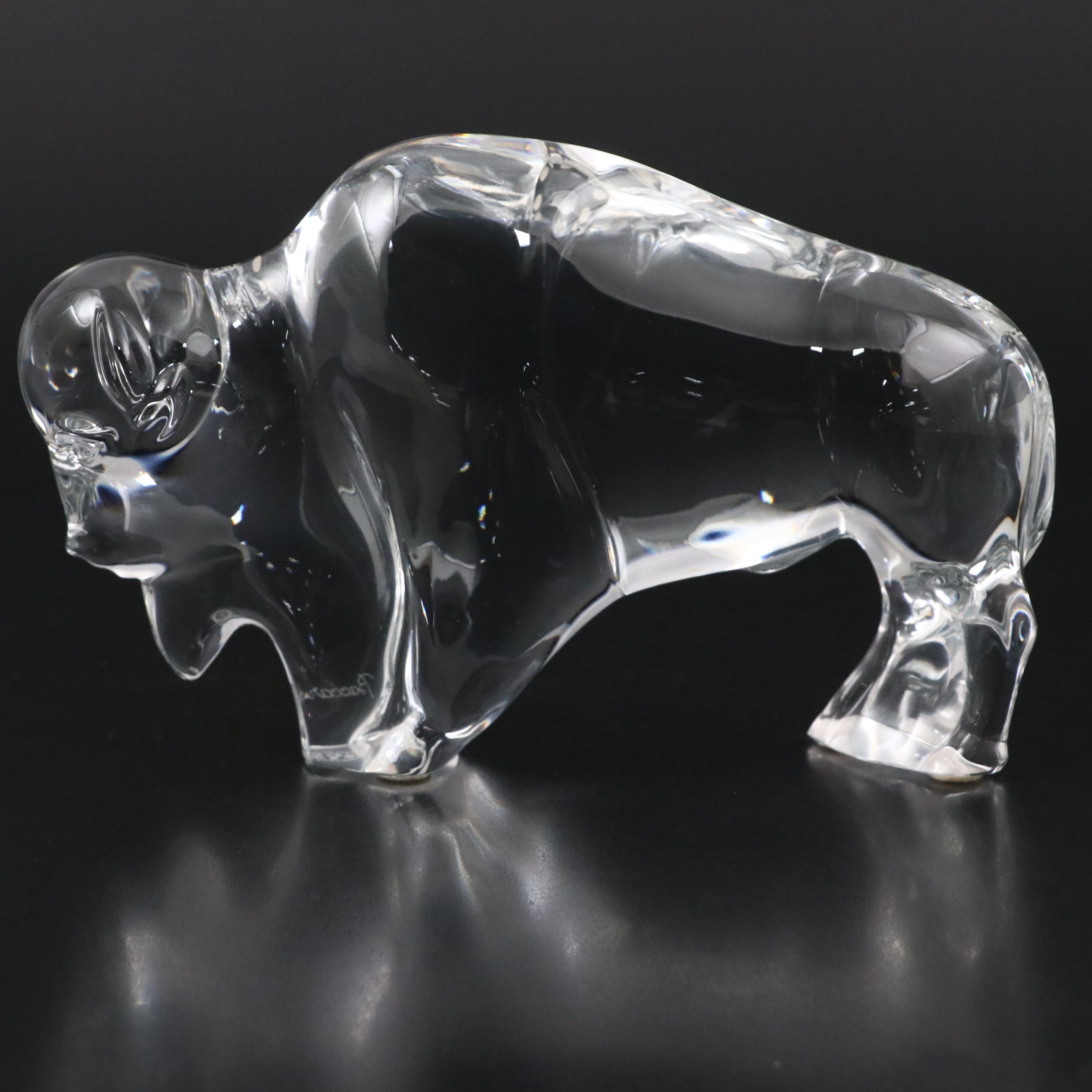 Baccarat Crystal Buffalo with Box