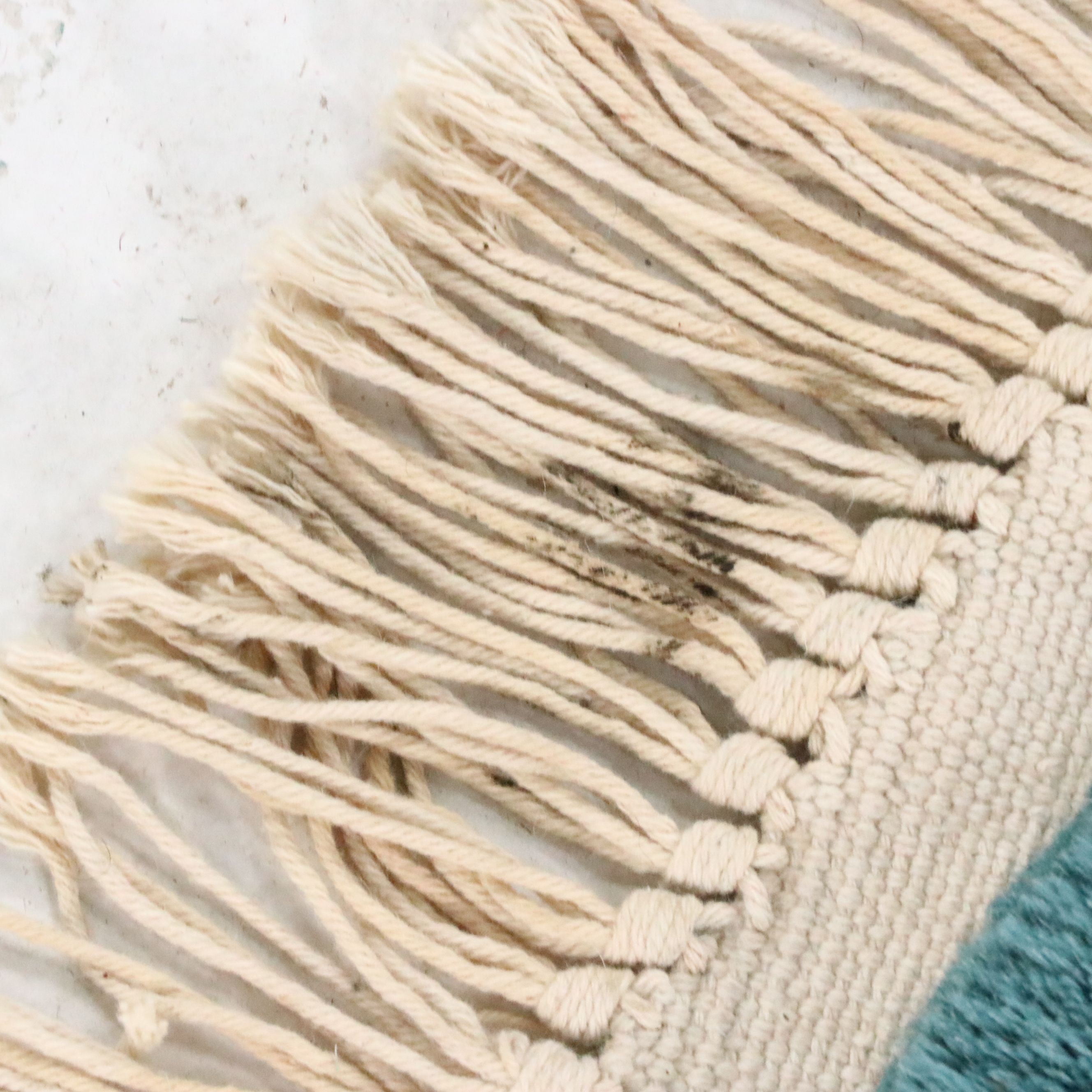 6'1 Round Hand-Knotted Sino-French Aubusson Area Rug