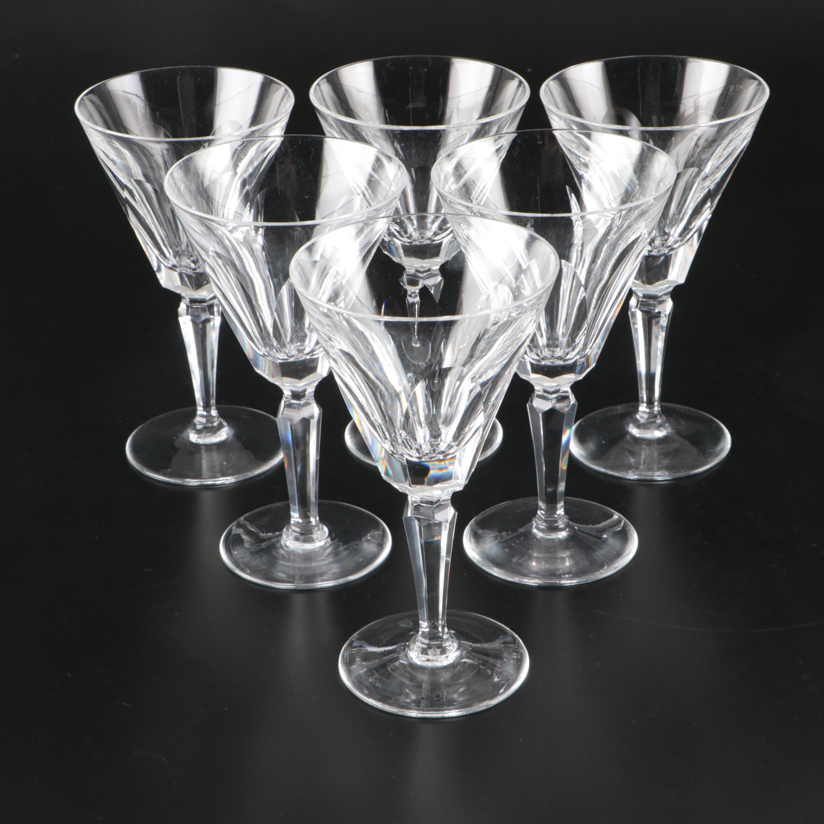 Waterford Crystal "Sheila" Water Goblets, Mid to Late 20th Century