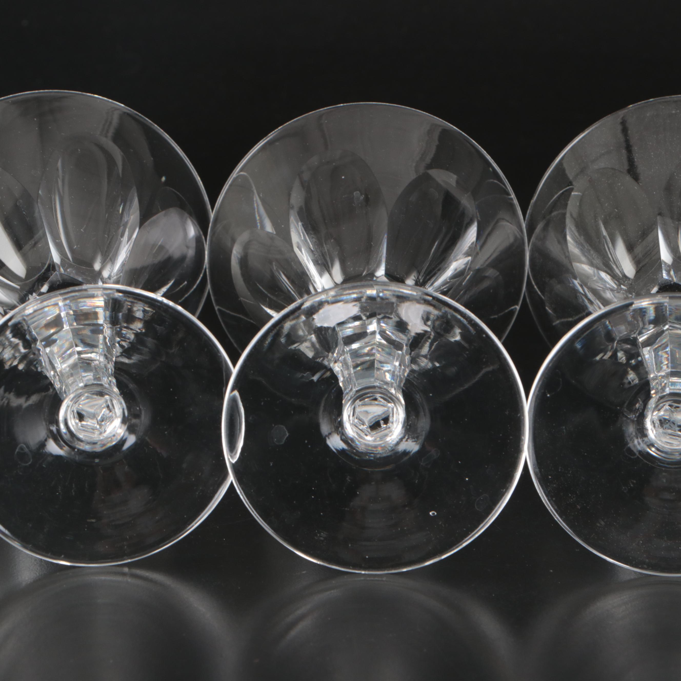 Waterford Crystal "Sheila" Water Goblets, Mid to Late 20th Century