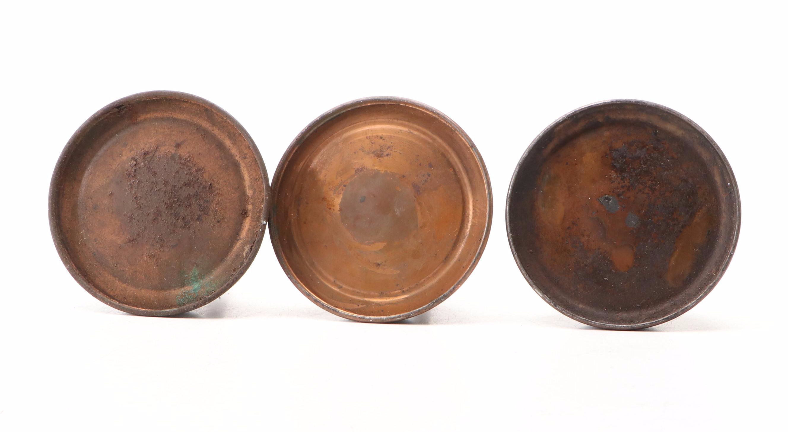 Eagle Copper Oil Can with Other Oil Cans, Vintage